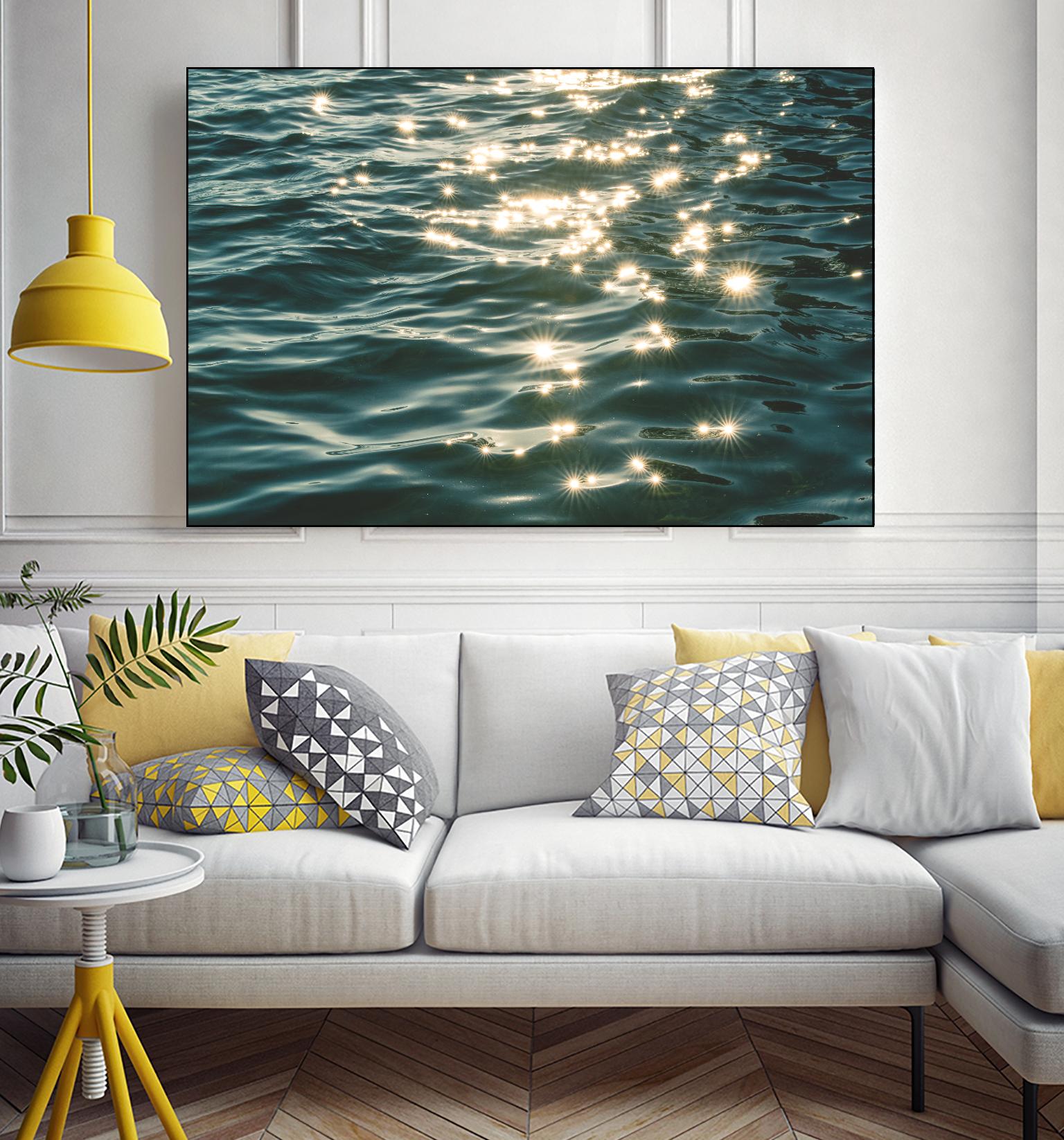 Sea sparkles by Pexels on GIANT ART - yellow sea scene