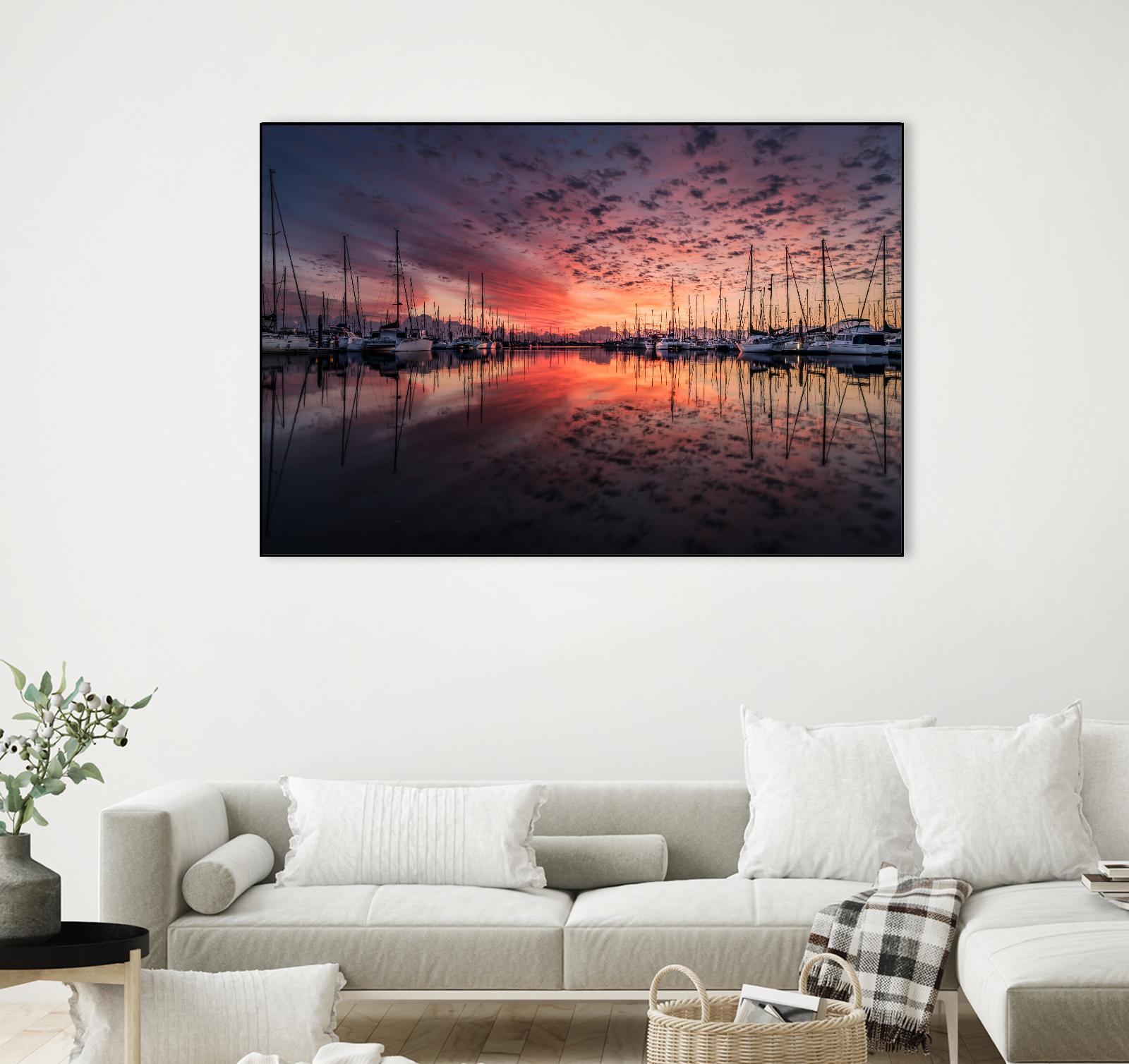 Mooring by Pexels on GIANT ART - purple nautical