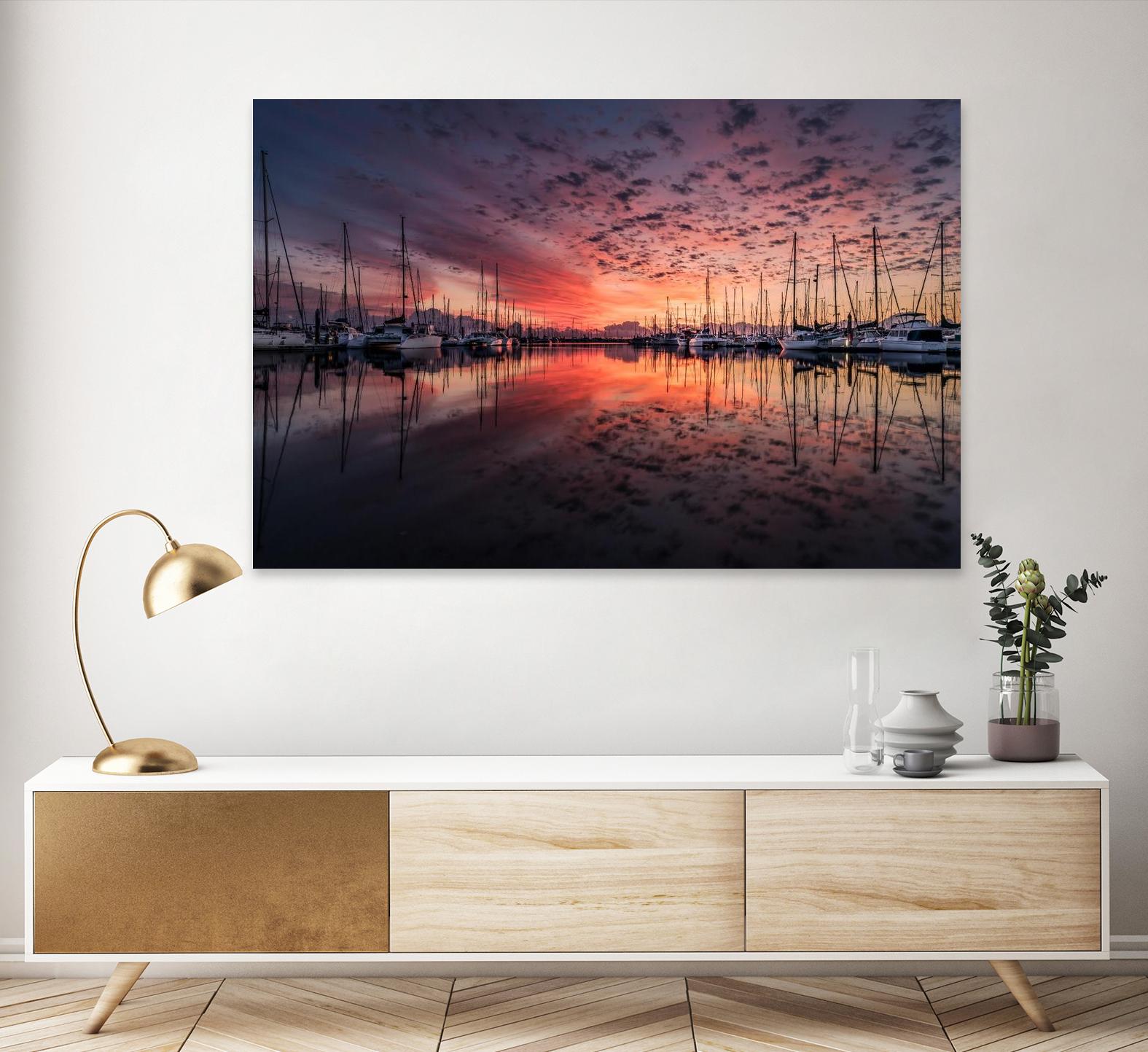 Mooring by Pexels on GIANT ART - purple nautical