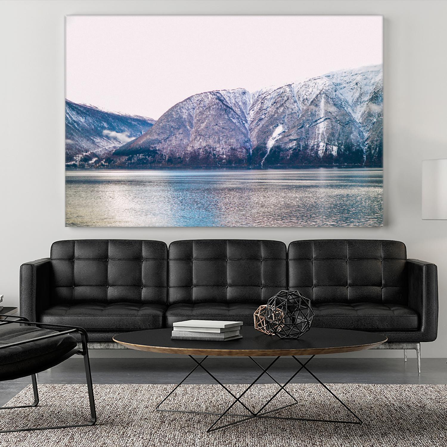 Mountains lake by Pexels on GIANT ART - blue landscape