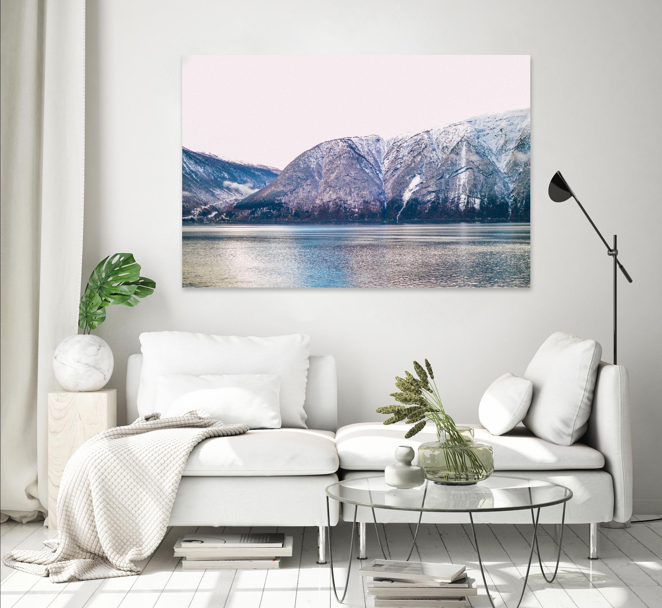 Mountains lake by Pexels on GIANT ART - blue landscape