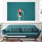 Boat by Pexels on GIANT ART - red nautical