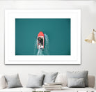 Boat by Pexels on GIANT ART - red photography boat