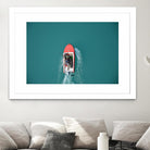 Boat by Pexels on GIANT ART - red photography boat