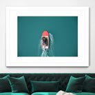 Boat by Pexels on GIANT ART - red photography boat