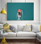 Boat by Pexels on GIANT ART - red nautical