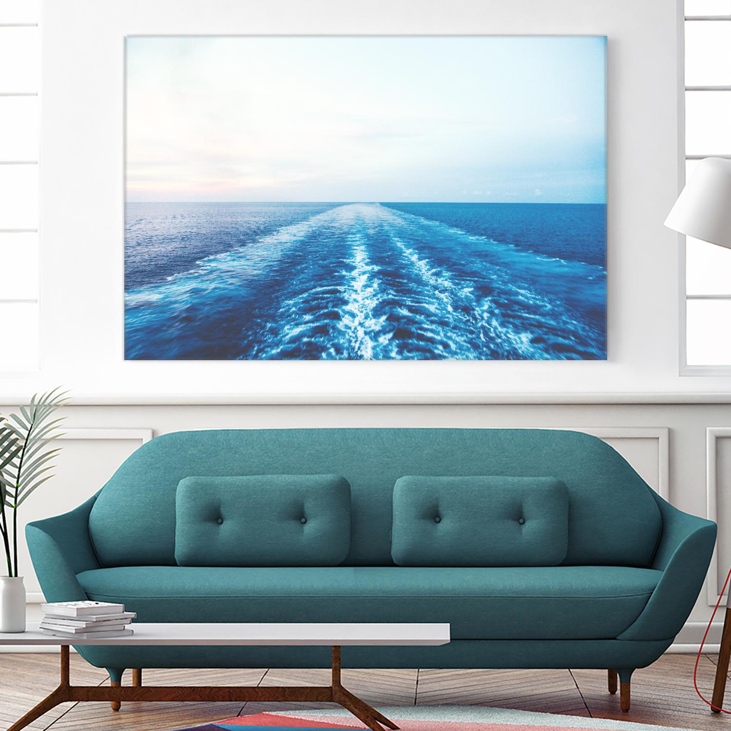 Sea trail by Pexels on GIANT ART - white sea scene