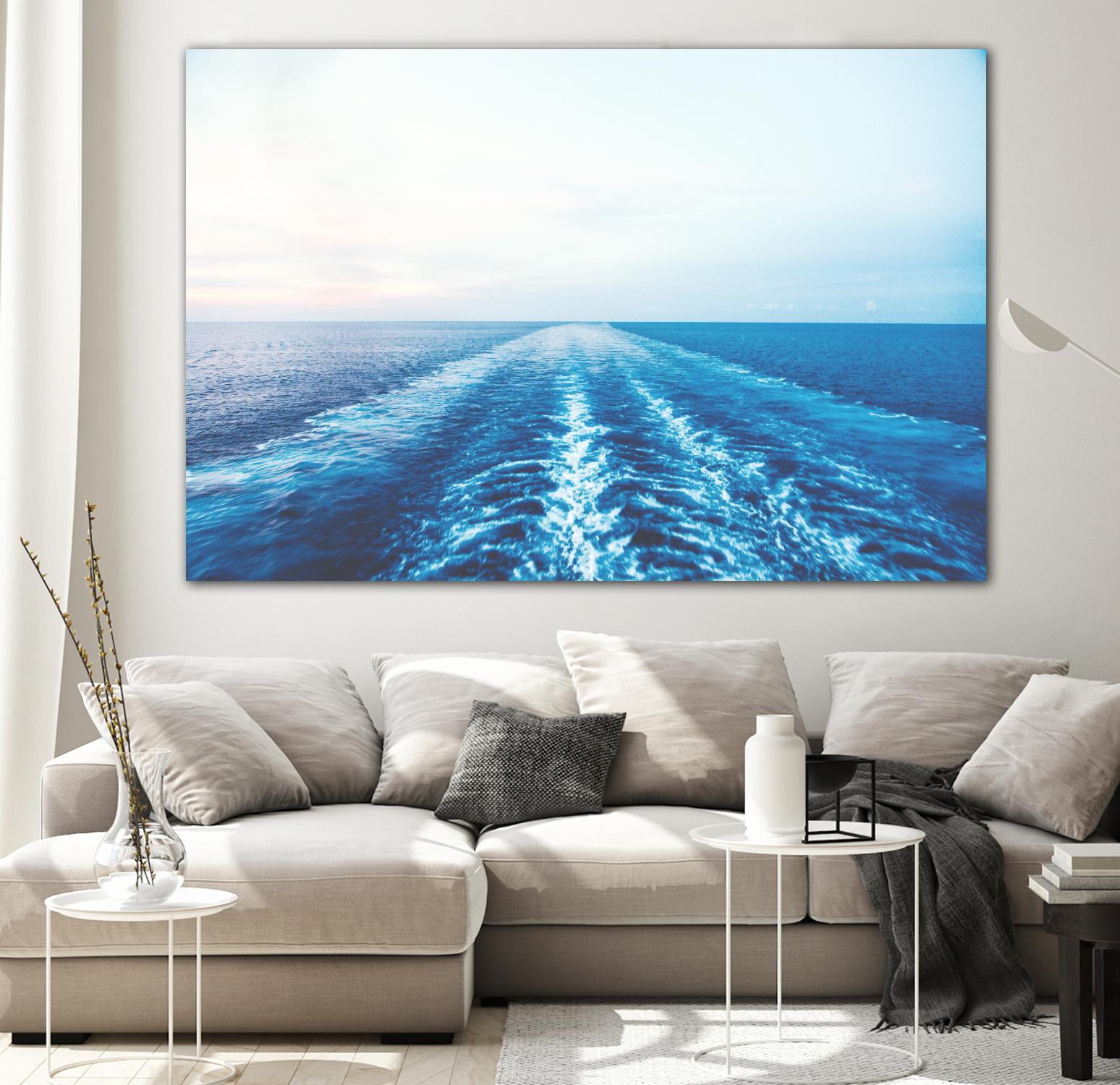 Sea trail by Pexels on GIANT ART - white sea scene