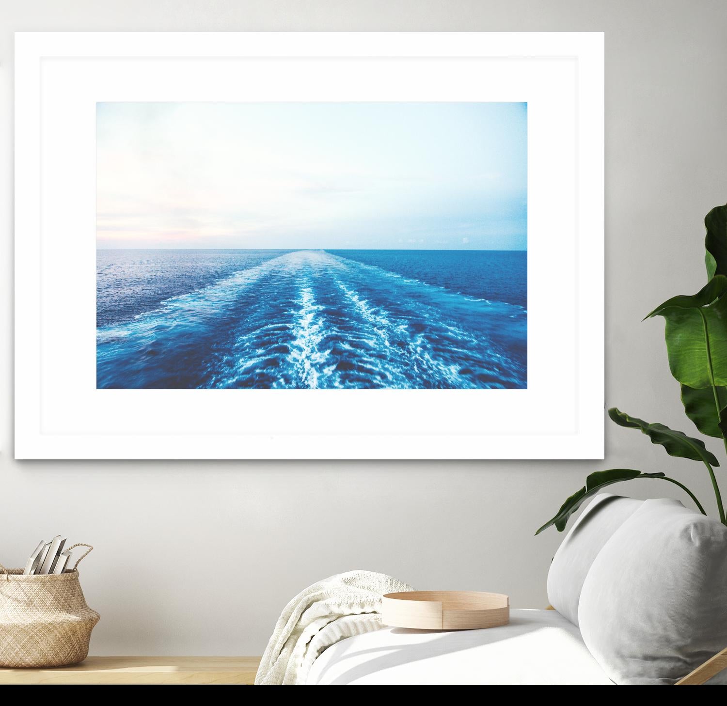 Sea trail by Pexels on GIANT ART - white sea scene