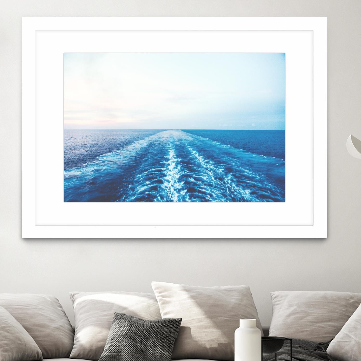 Sea trail by Pexels on GIANT ART - white sea scene