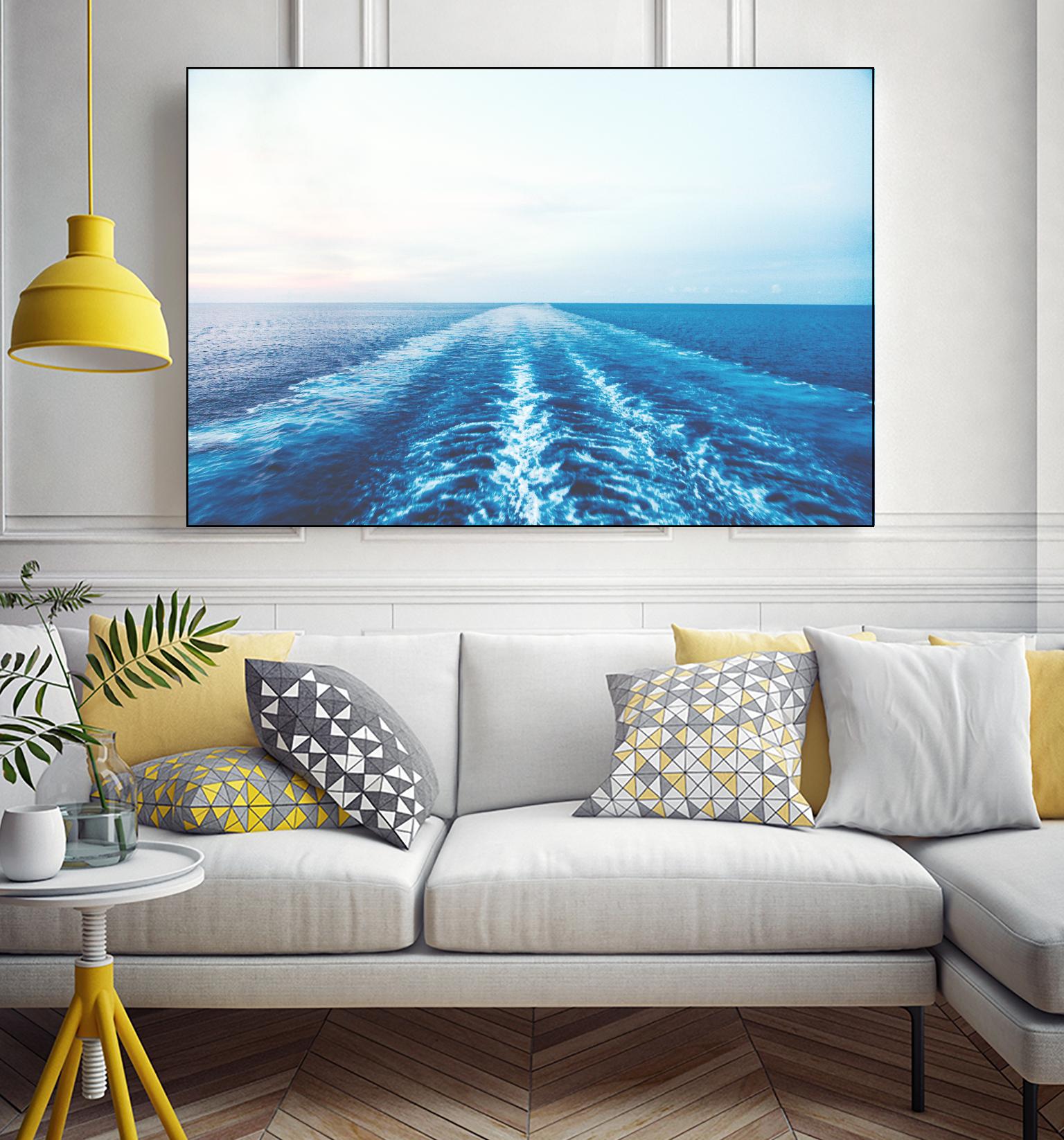 Sea trail by Pexels on GIANT ART - white sea scene