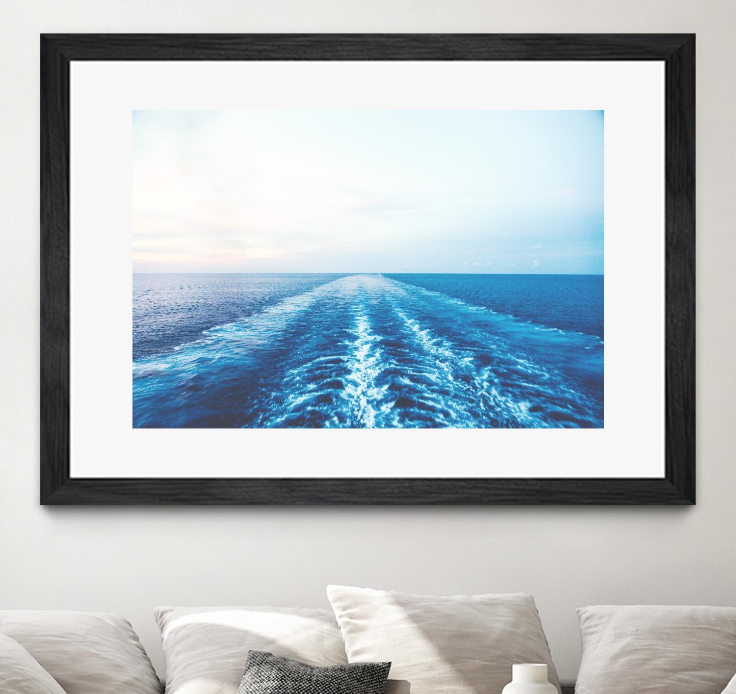 Sea trail by Pexels on GIANT ART - white sea scene