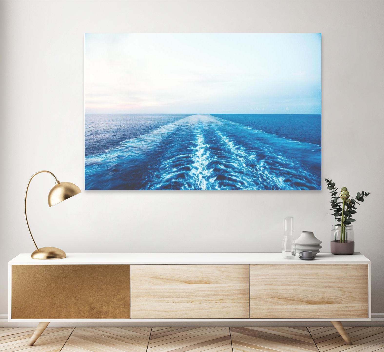 Sea trail by Pexels on GIANT ART - white sea scene
