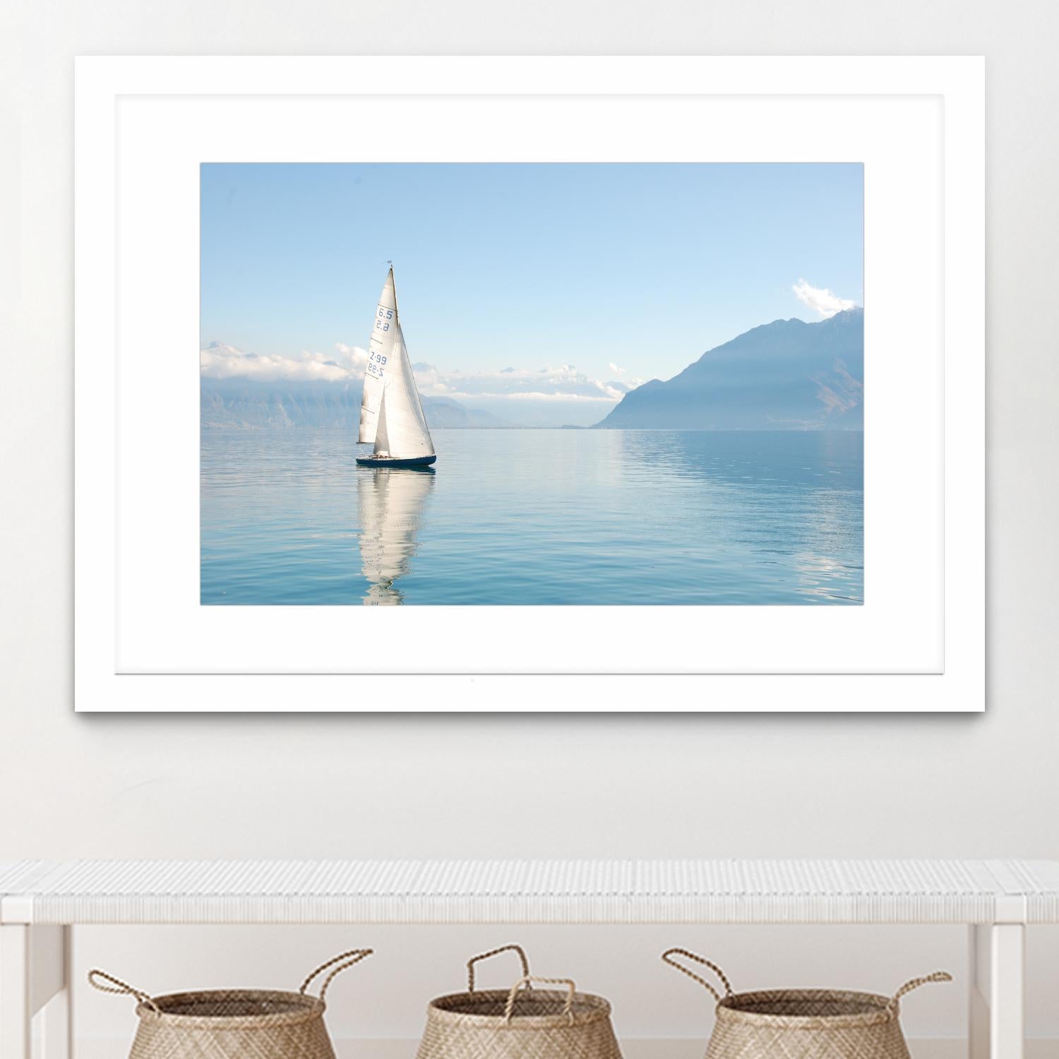 Sailing Ship by Pexels on GIANT ART - white nautical