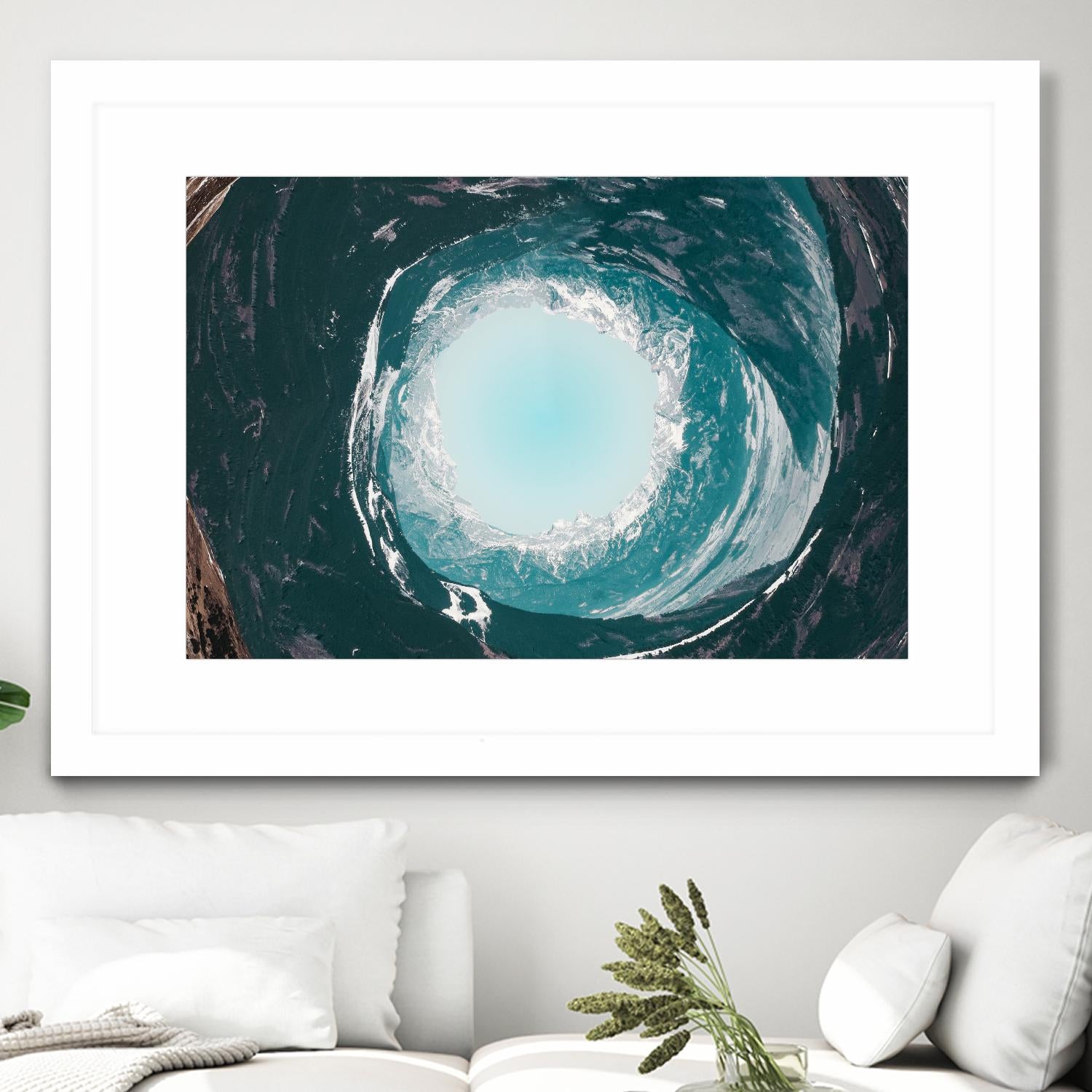 High tide illusion by Pexels on GIANT ART - white photo art