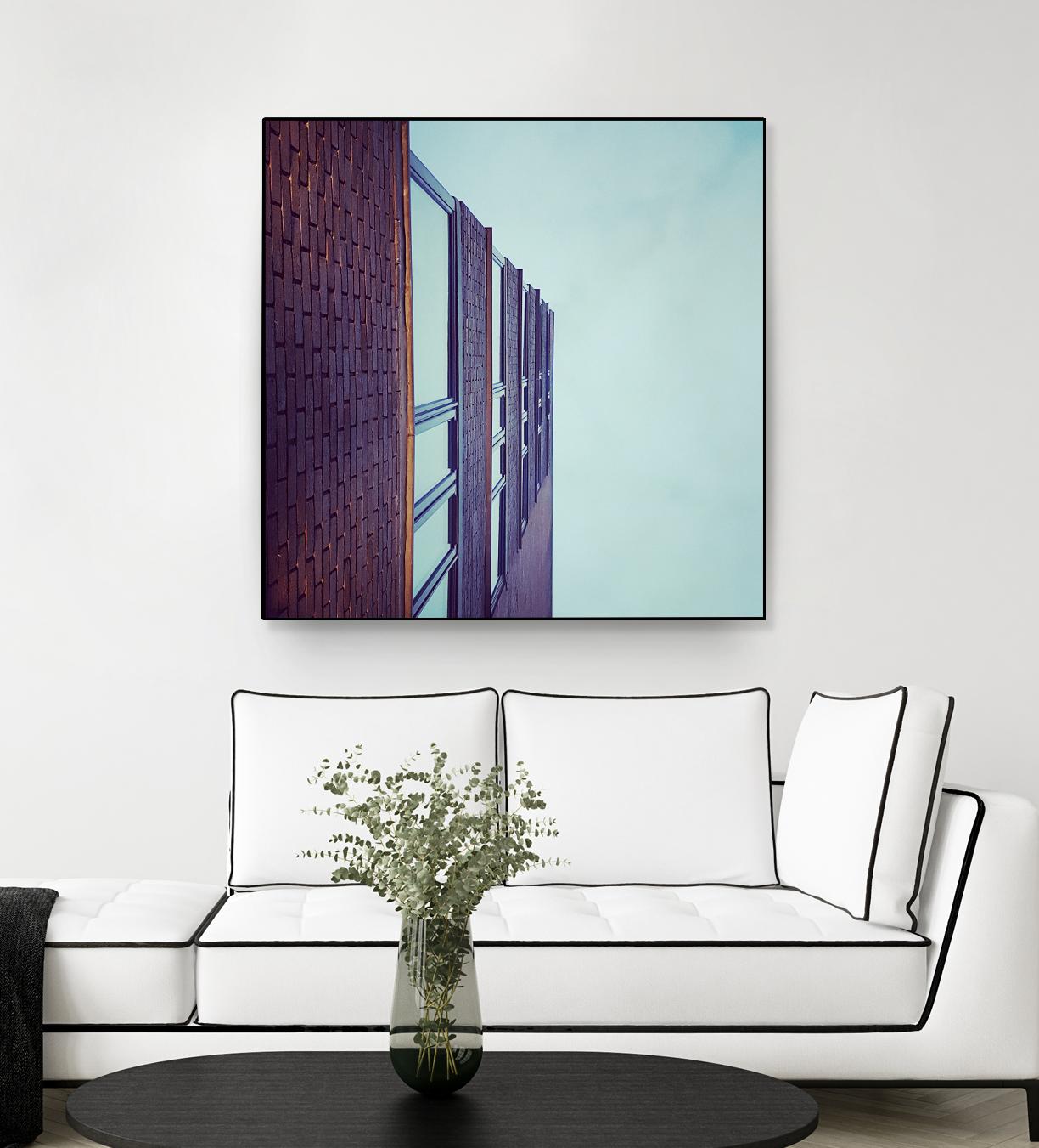 Façade V by Pexels on GIANT ART - blue architectural