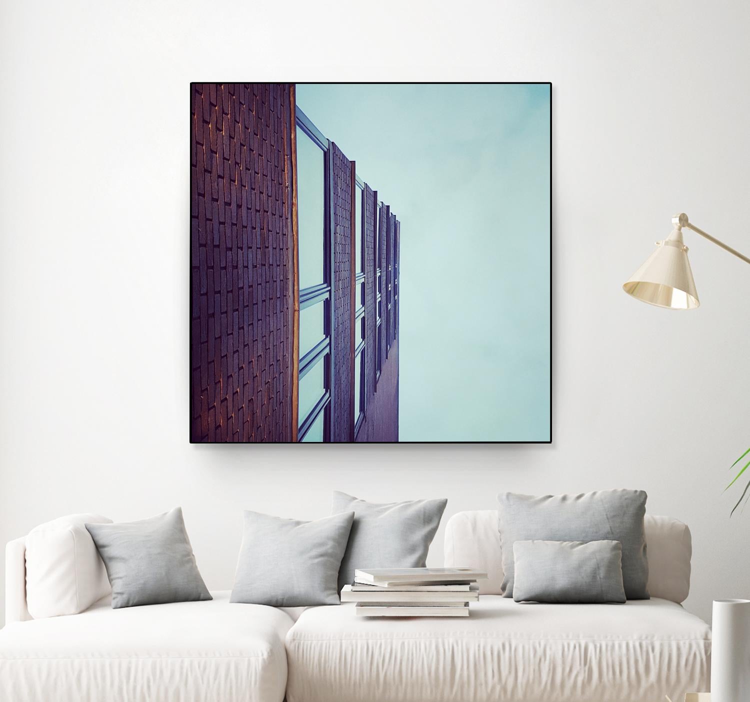 Façade V by Pexels on GIANT ART - blue architectural