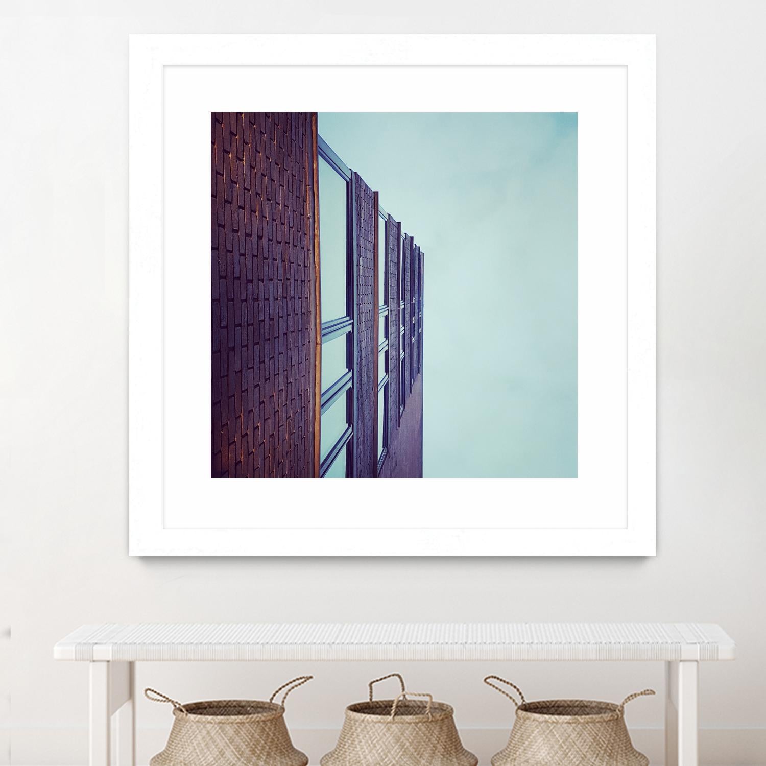 Façade V by Pexels on GIANT ART - blue architectural