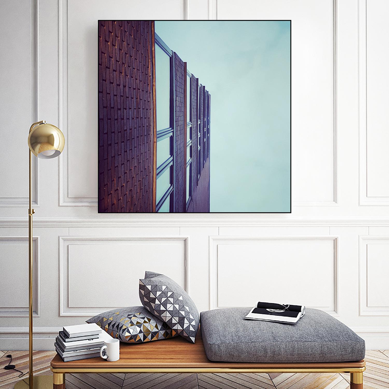 Façade V by Pexels on GIANT ART - blue architectural