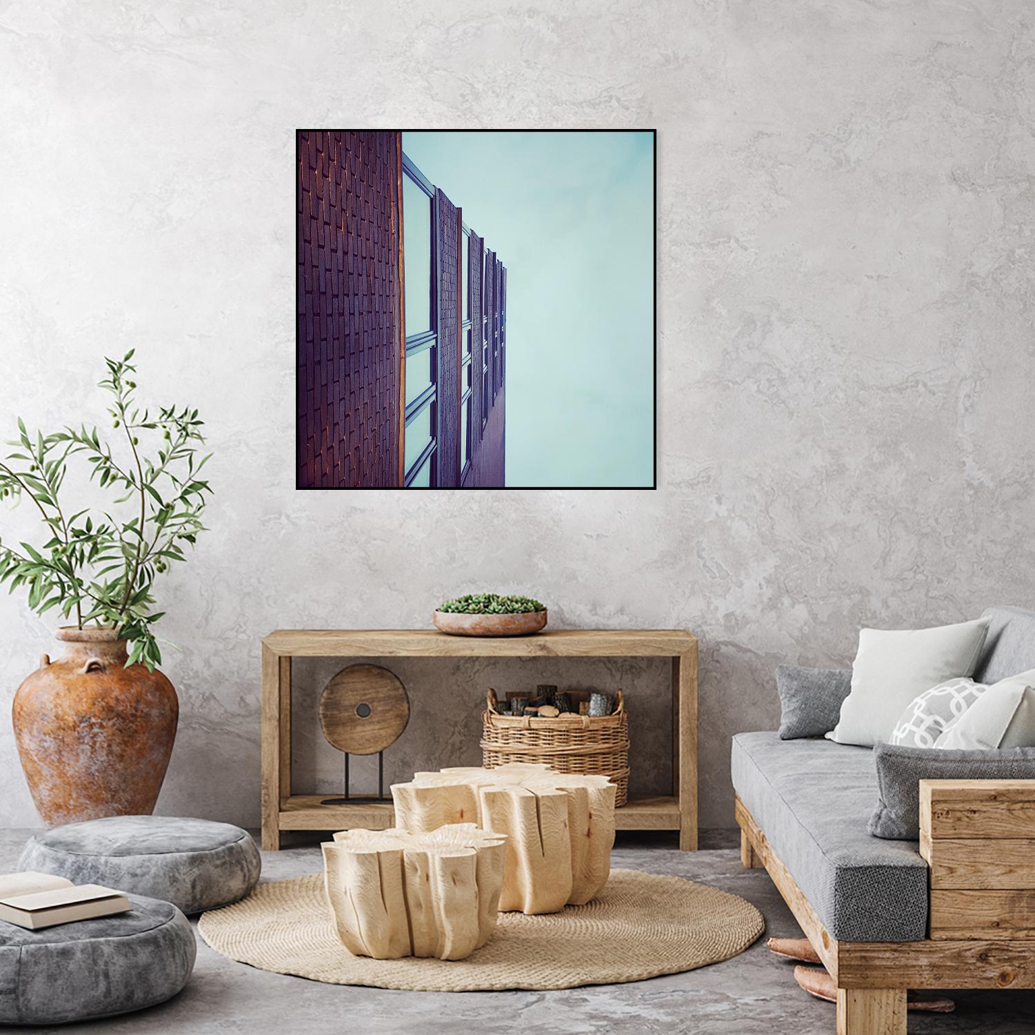 Façade V by Pexels on GIANT ART - blue architectural