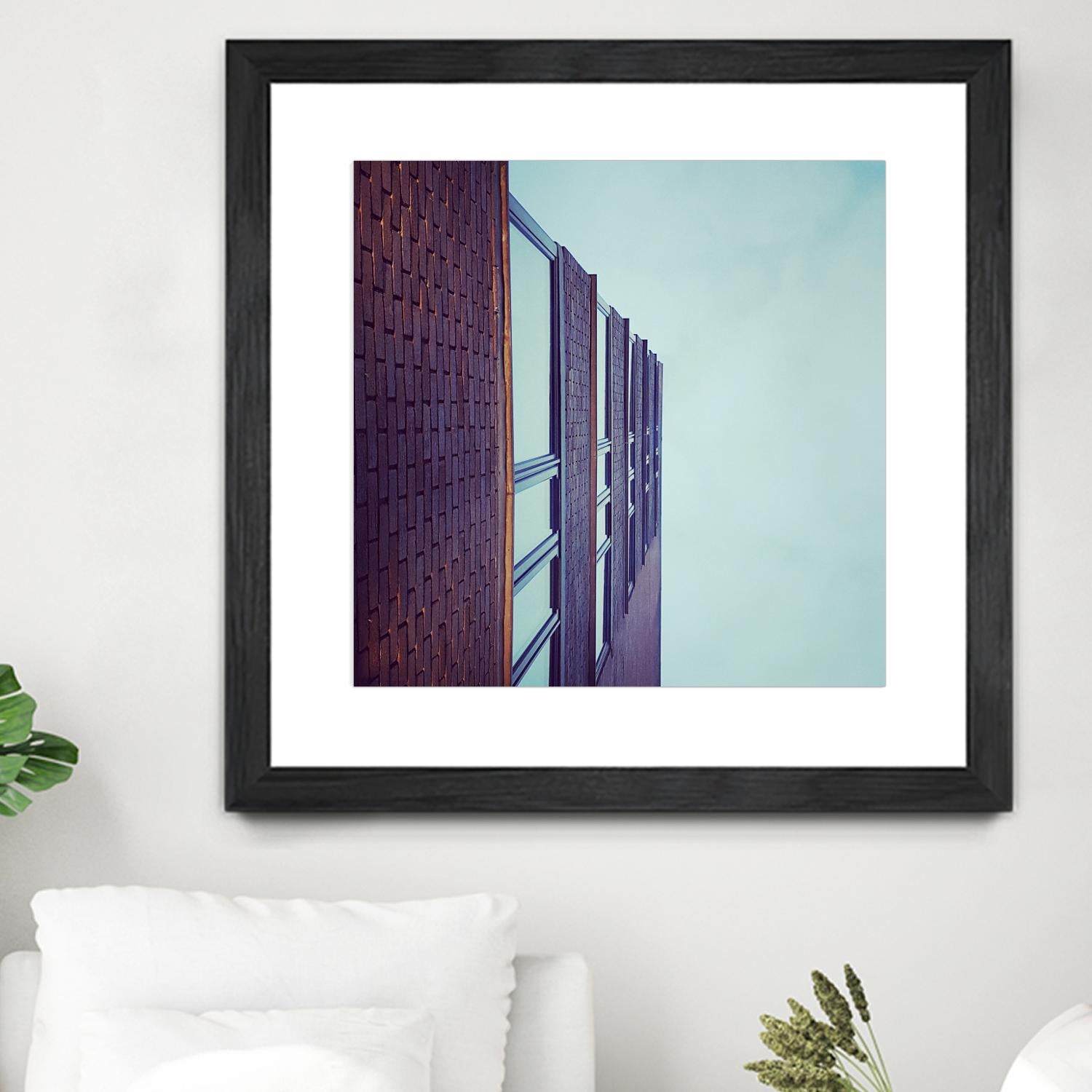 Façade V by Pexels on GIANT ART - blue architectural