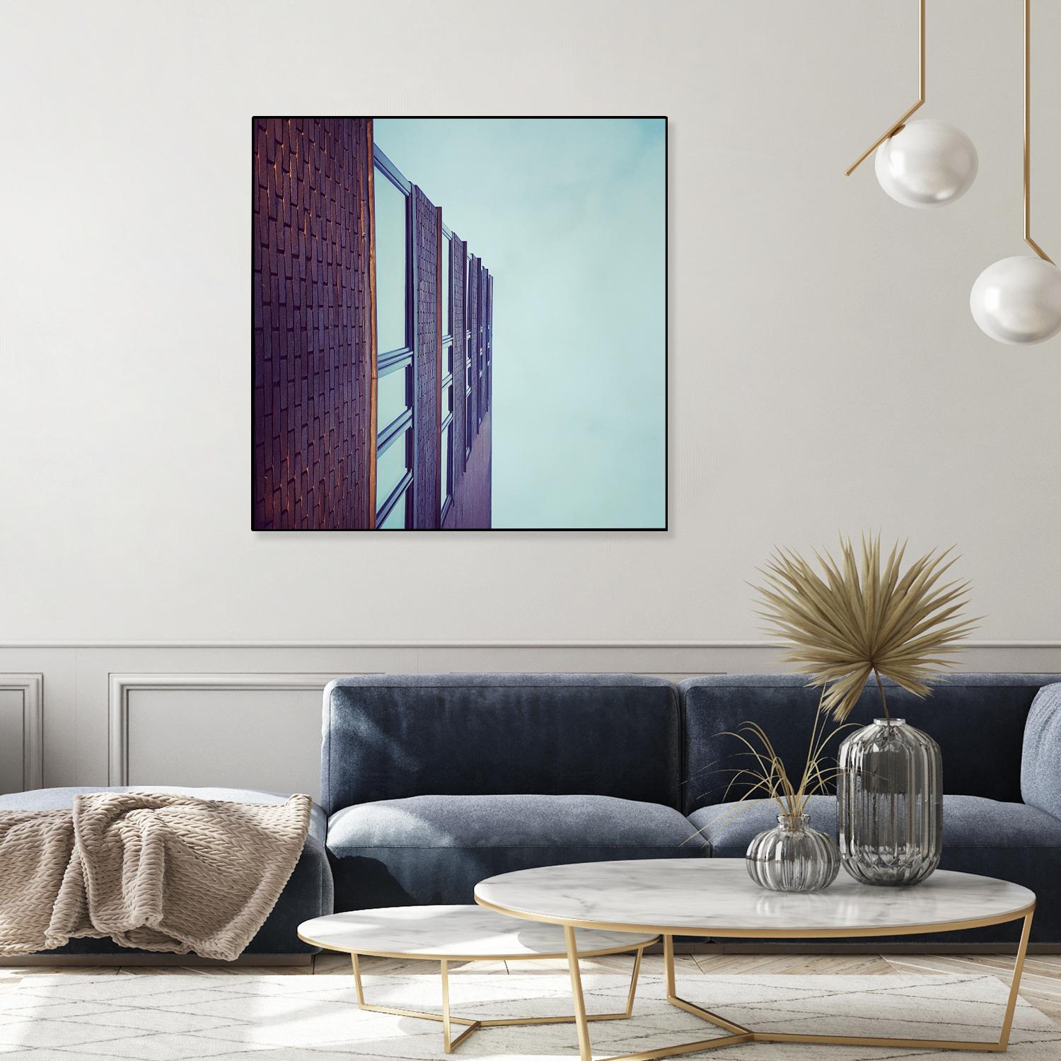 Façade V by Pexels on GIANT ART - blue architectural