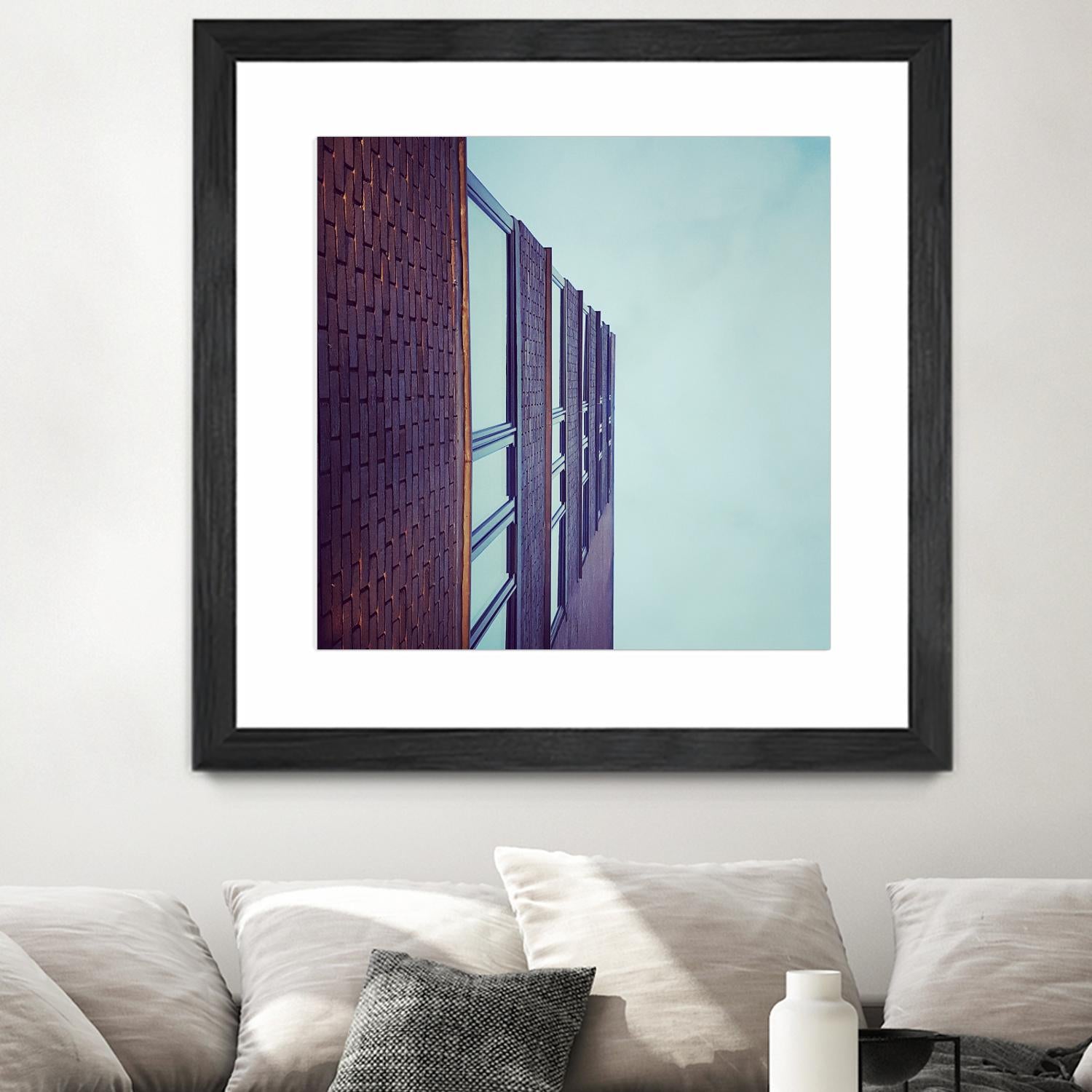 Façade V by Pexels on GIANT ART - blue architectural