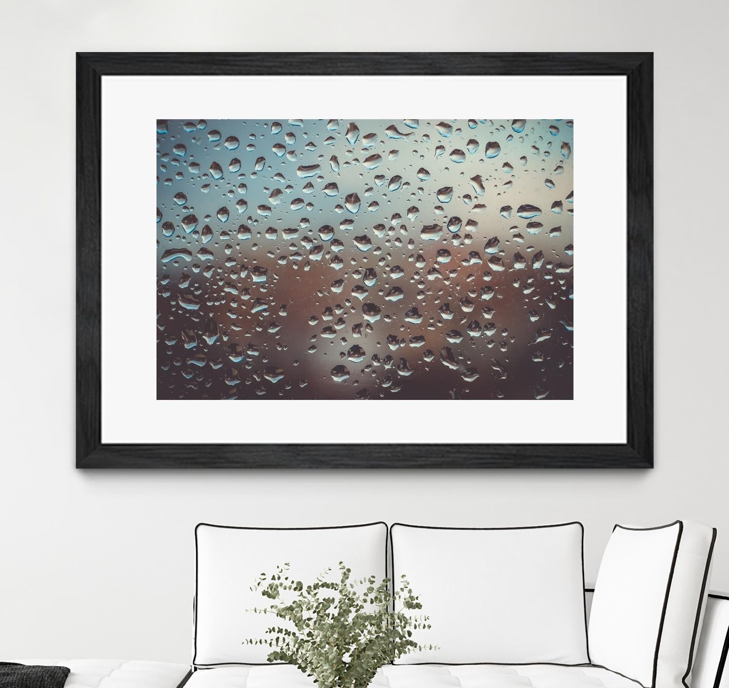 Rain drops by Pexels on GIANT ART - brown photo art