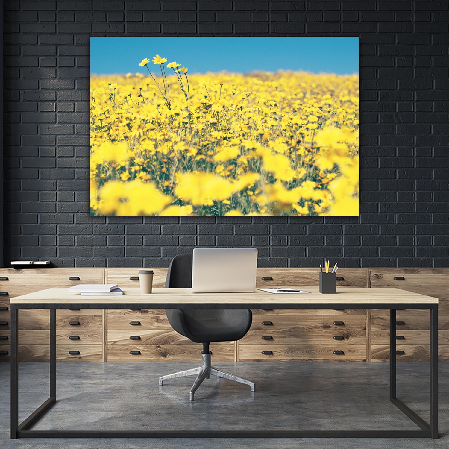 Yellow Floral by Pexels on GIANT ART - blue floral