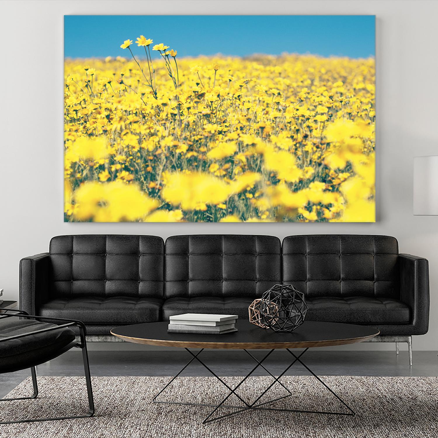 Yellow Floral by Pexels on GIANT ART - blue floral