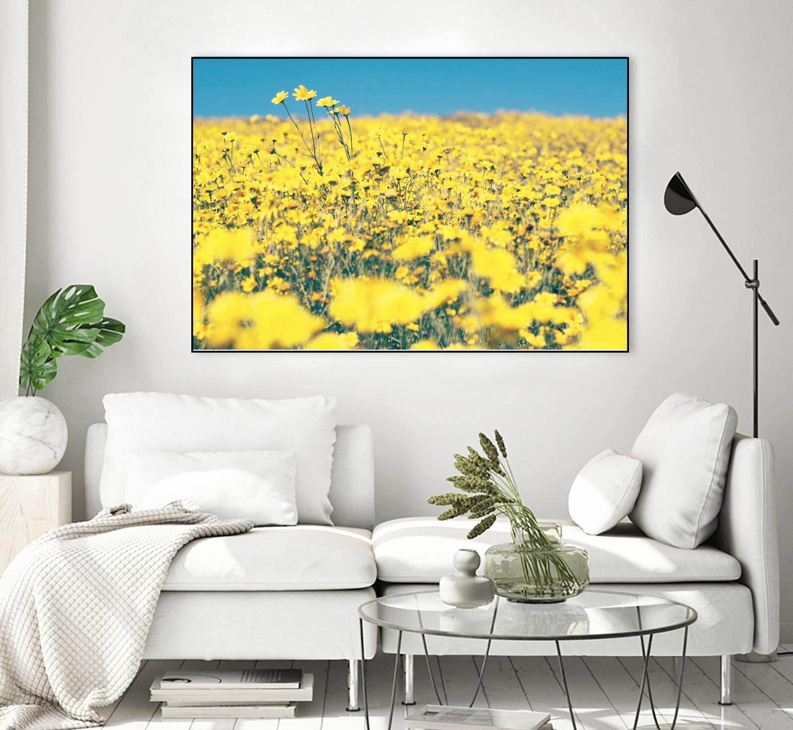 Yellow Floral by Pexels on GIANT ART - blue floral