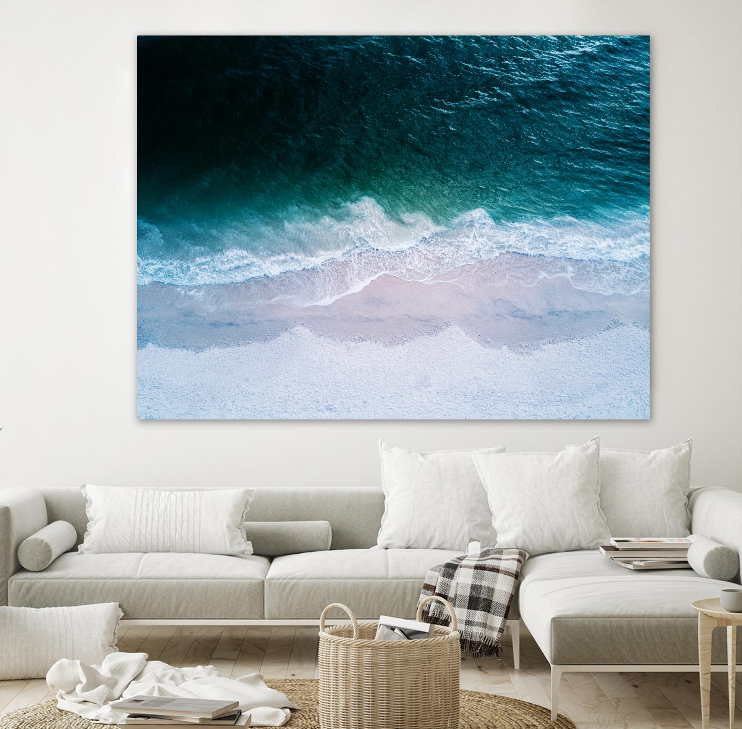 High tide by Pexels on GIANT ART - beige sea scene