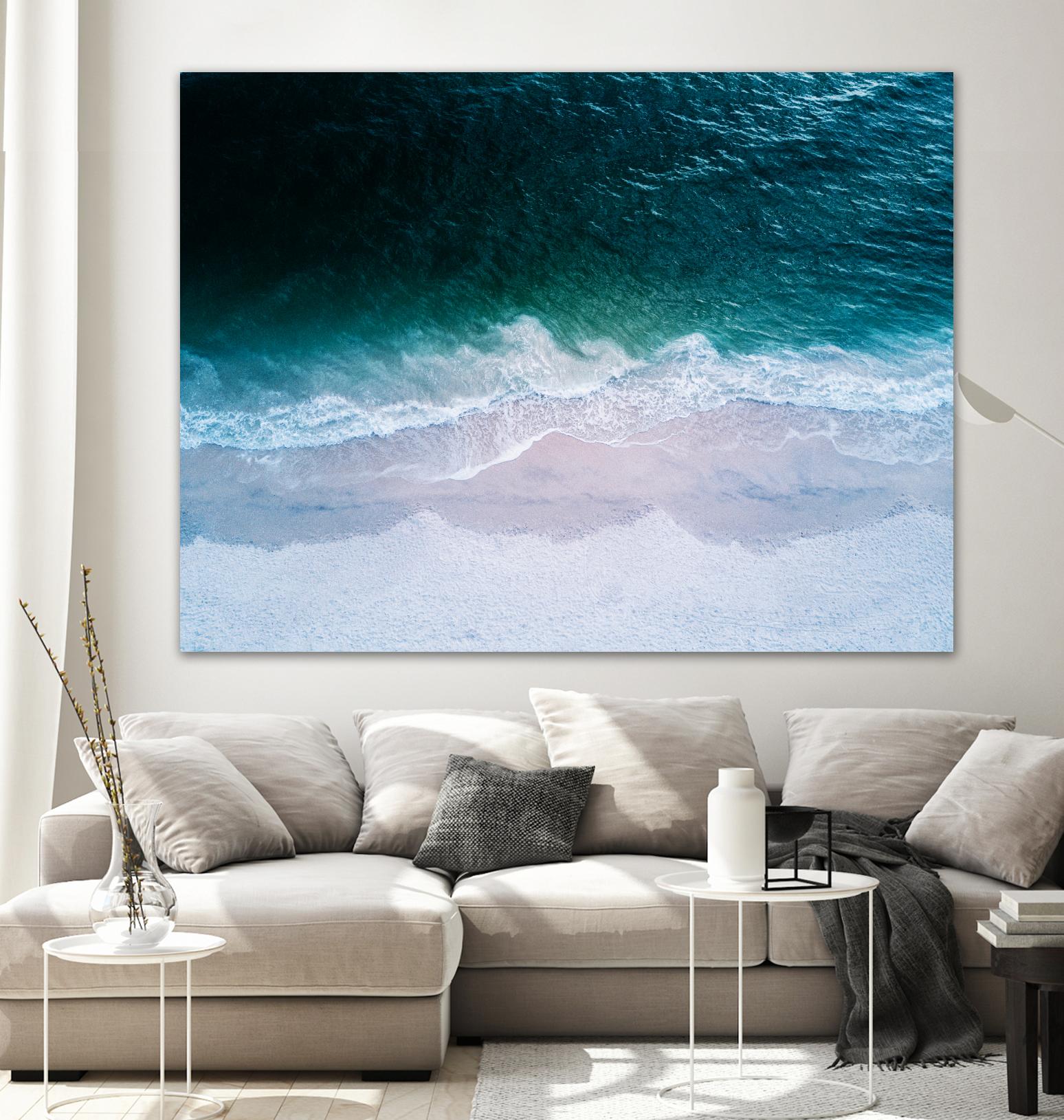 High tide by Pexels on GIANT ART - beige sea scene