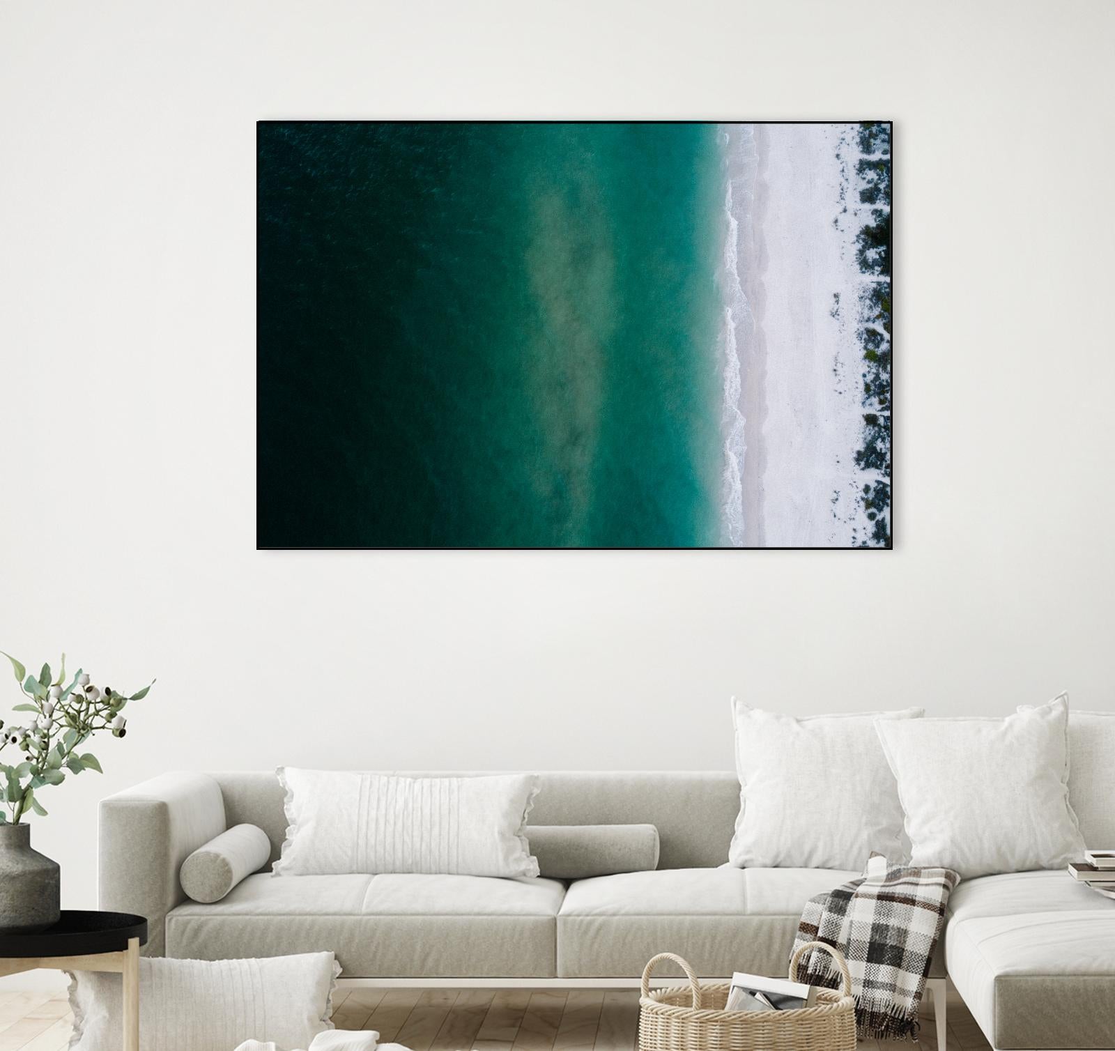 Shoreline by Pexels on GIANT ART - white sea scene