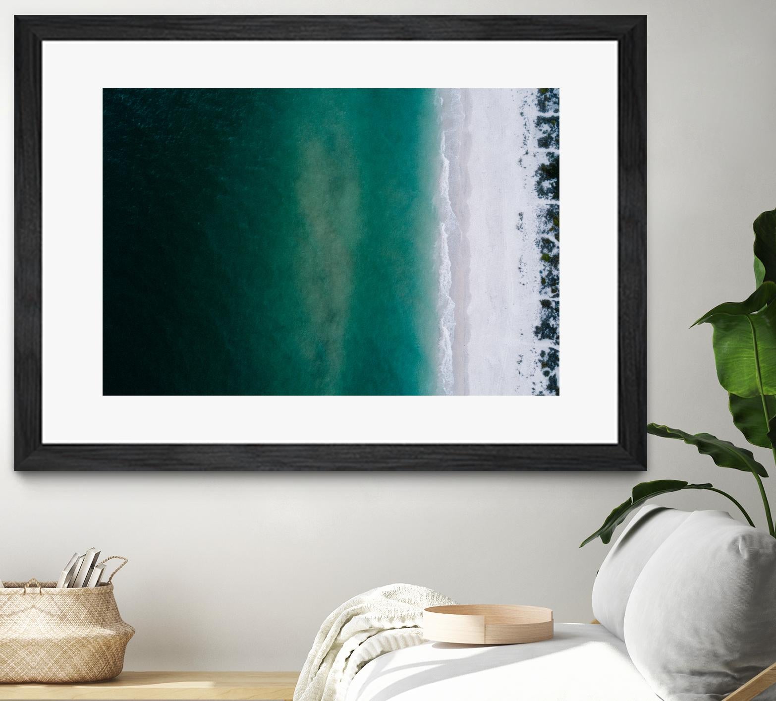 Shoreline by Pexels on GIANT ART - white sea scene