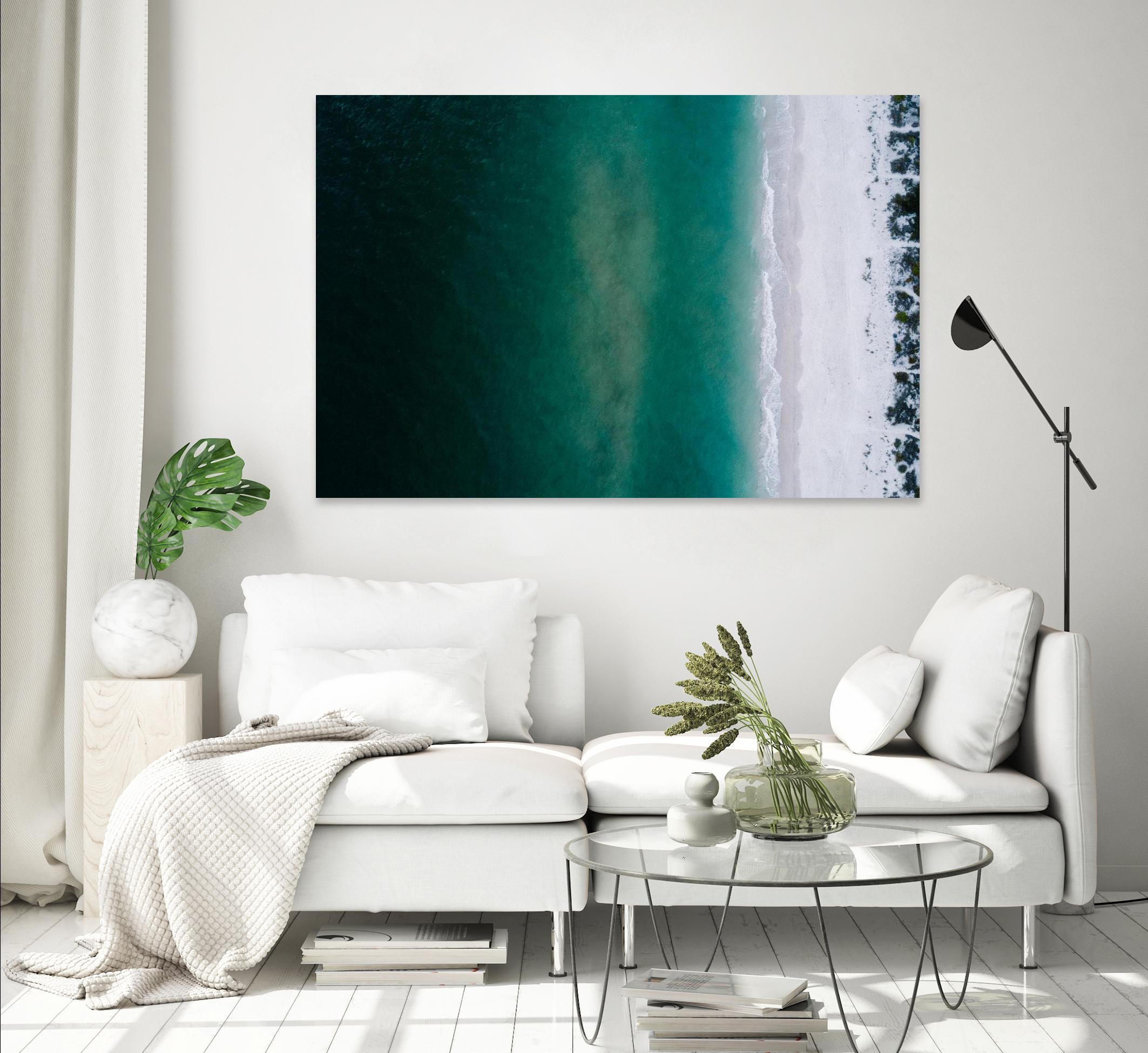 Shoreline by Pexels on GIANT ART - white sea scene