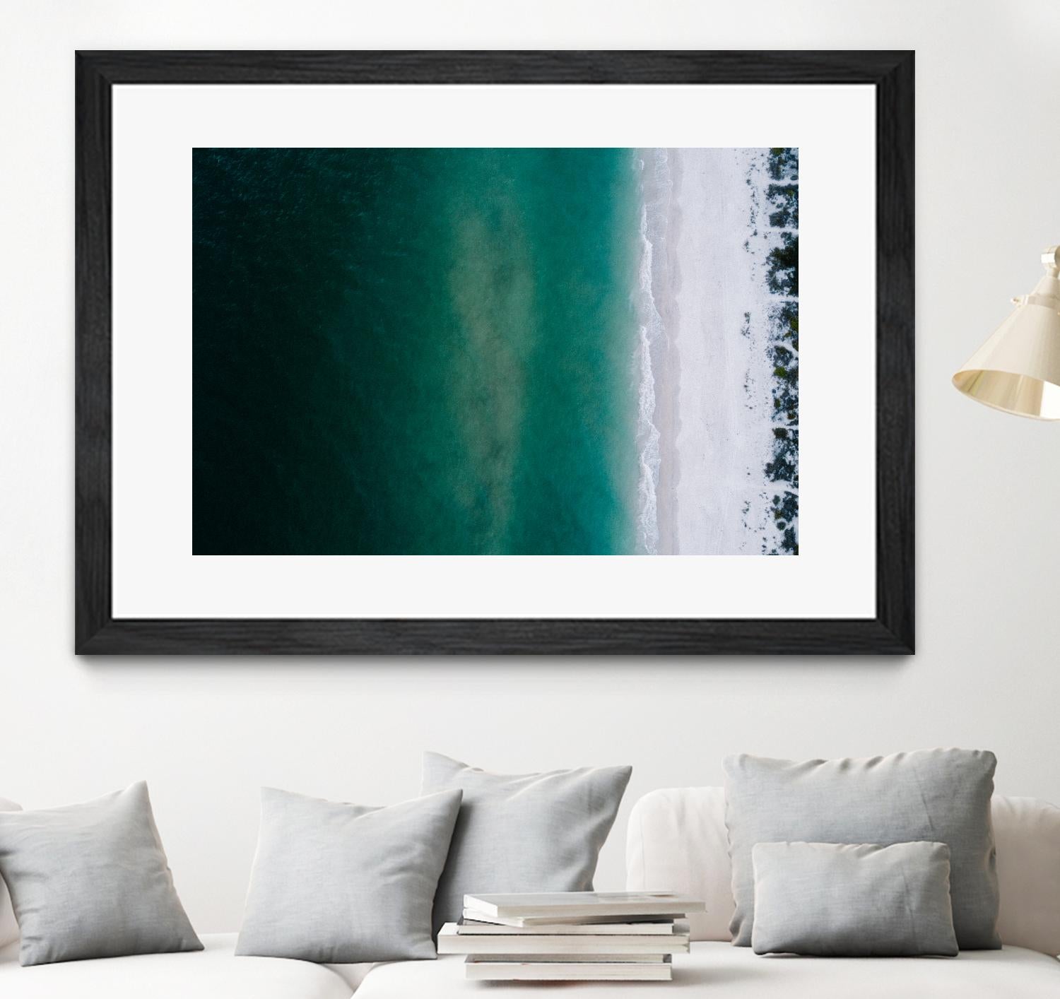 Shoreline by Pexels on GIANT ART - white sea scene