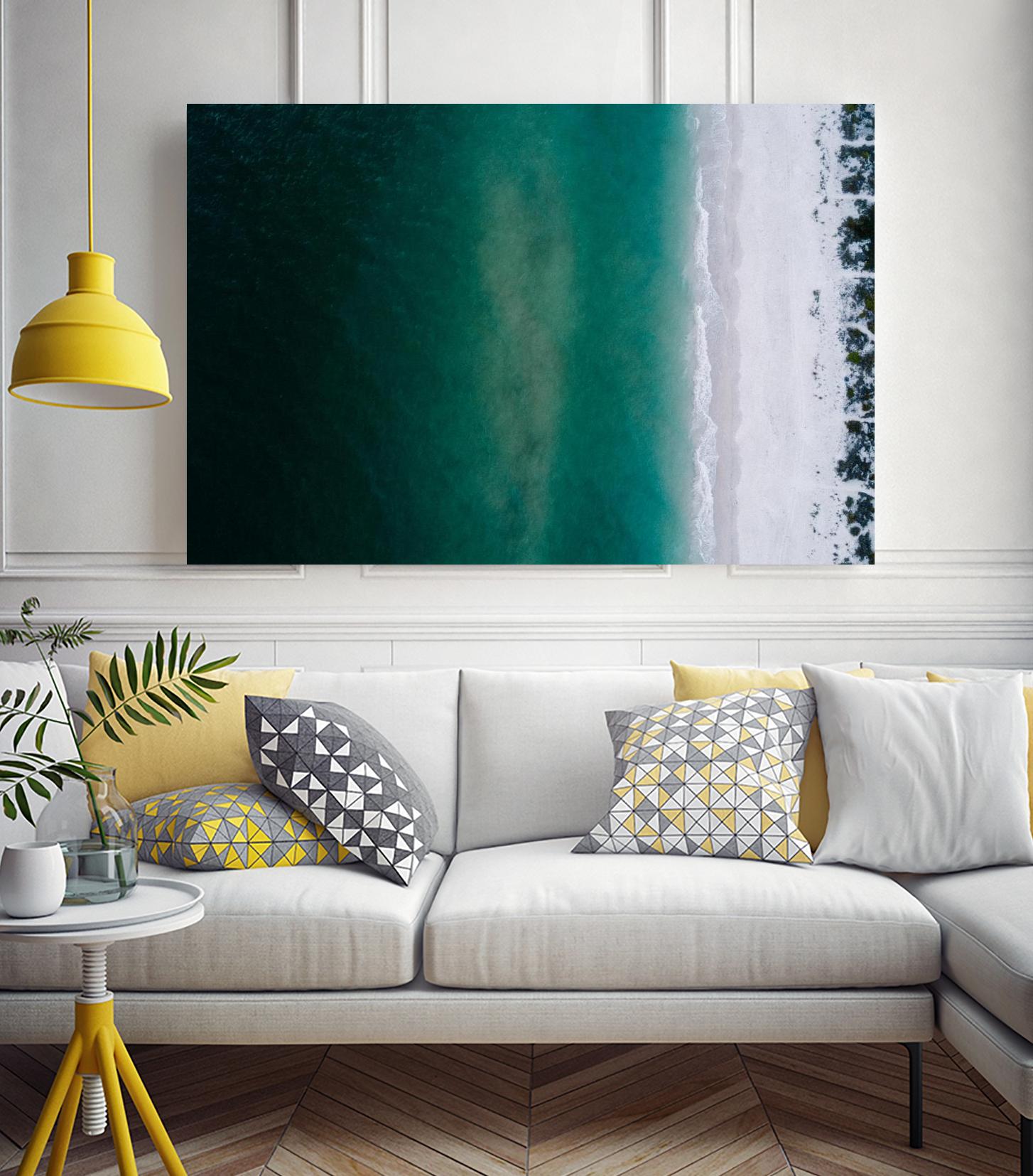 Shoreline by Pexels on GIANT ART - white sea scene