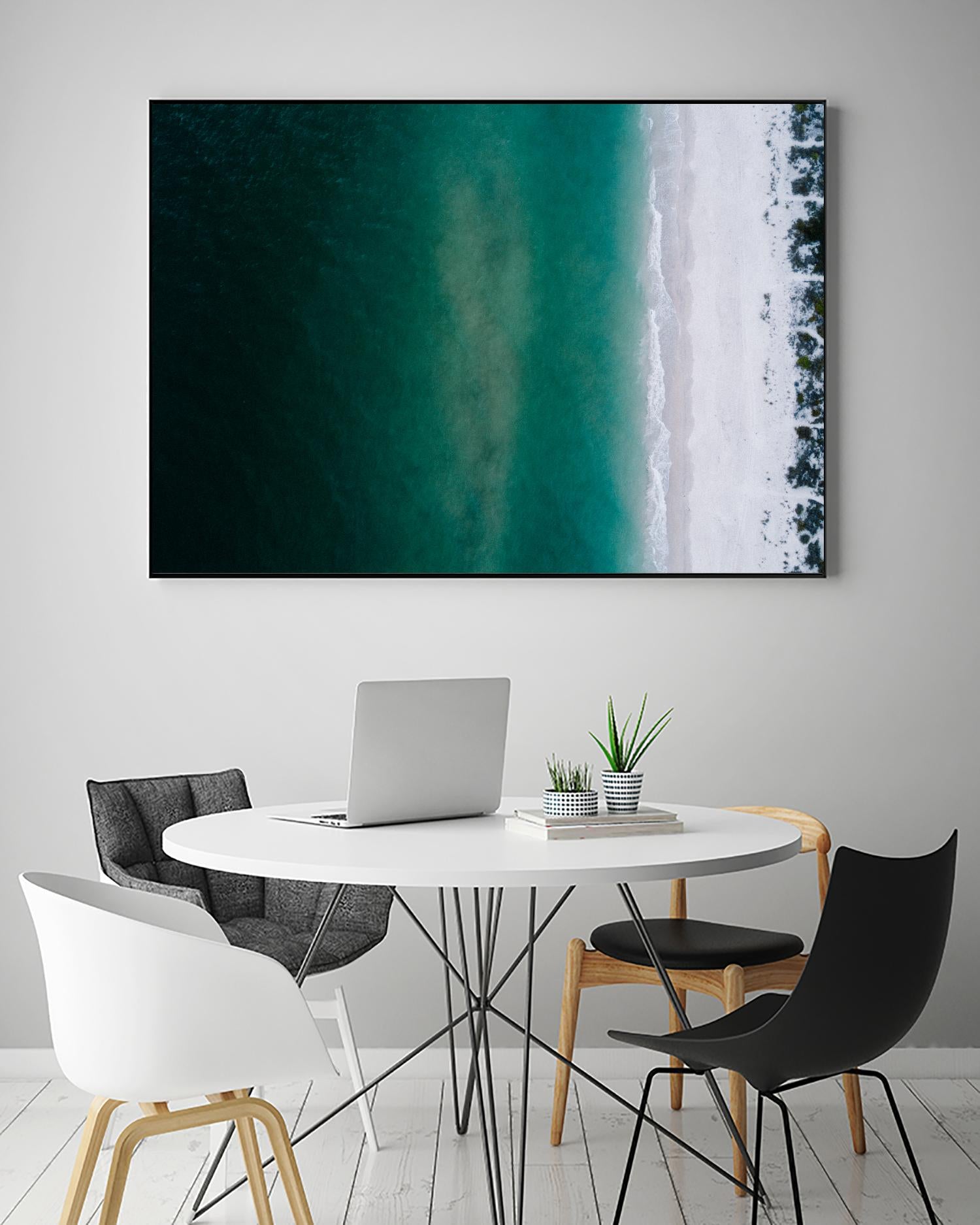 Shoreline by Pexels on GIANT ART - white sea scene