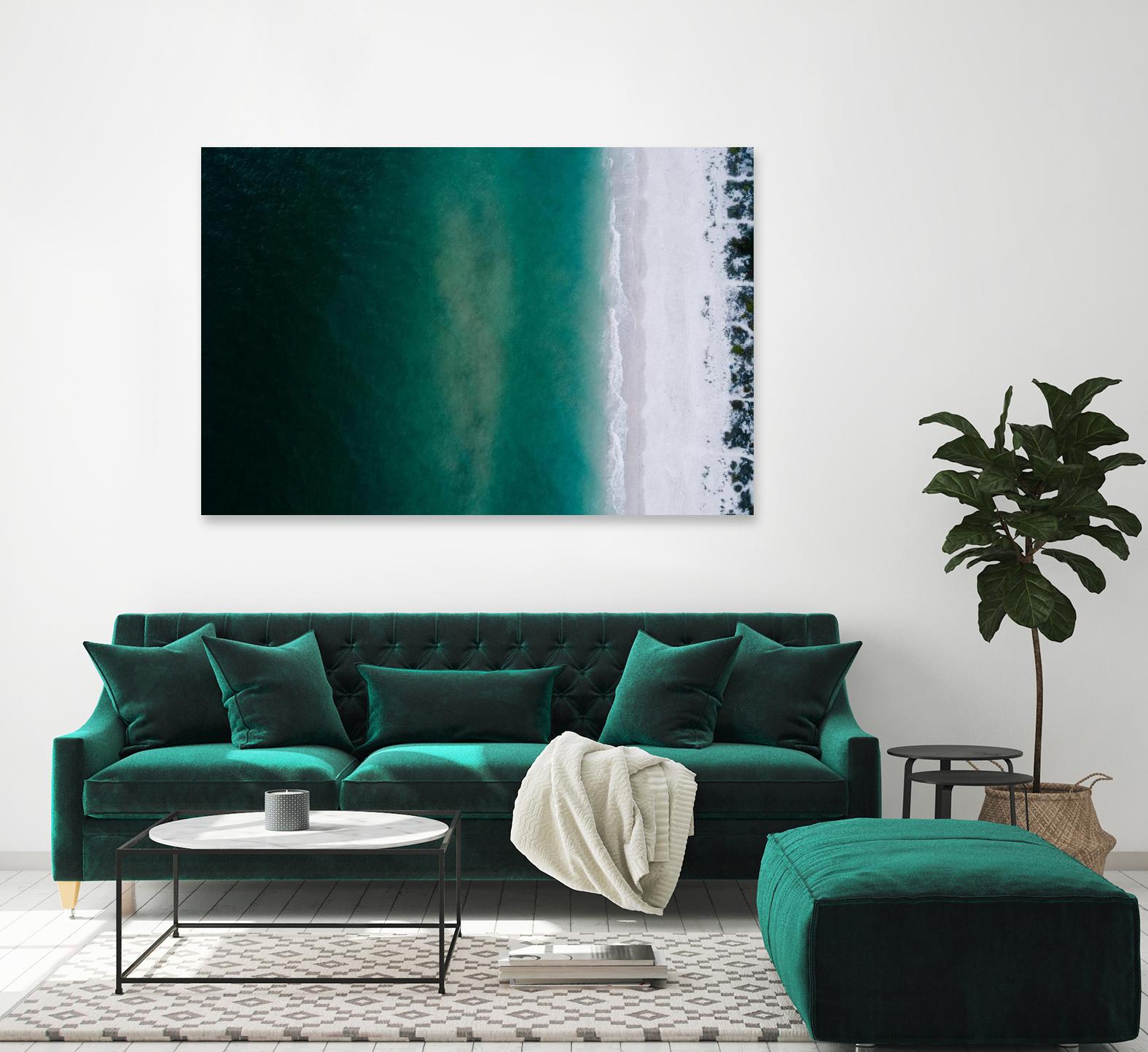 Shoreline by Pexels on GIANT ART - white sea scene