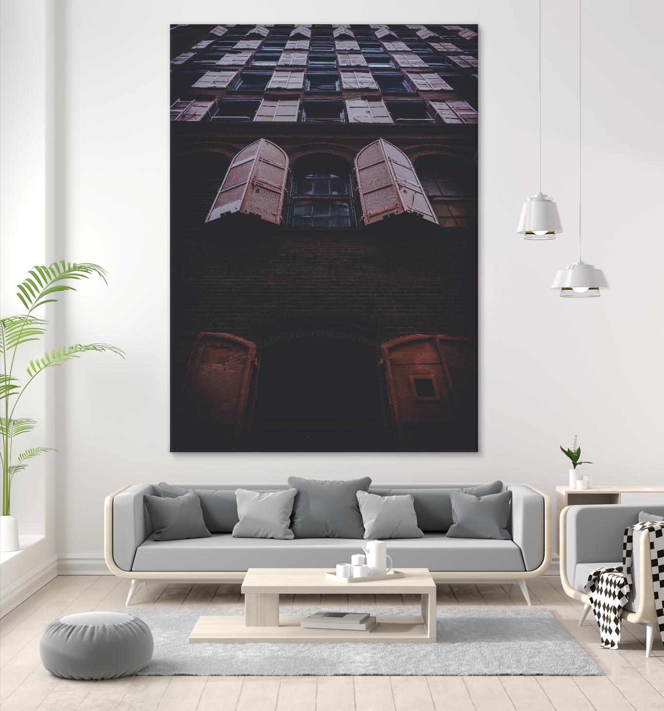 Windows IV by Pexels on GIANT ART - black architectural