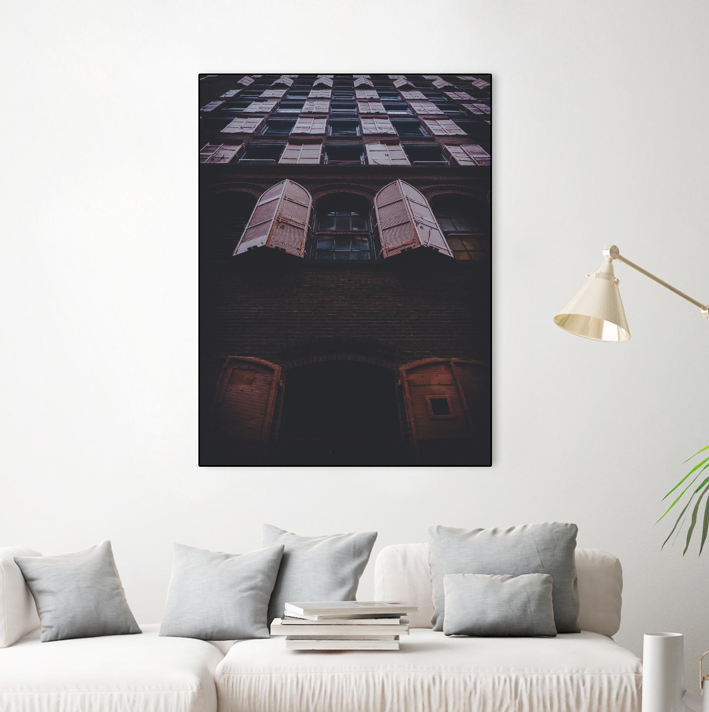 Windows IV by Pexels on GIANT ART - black architectural