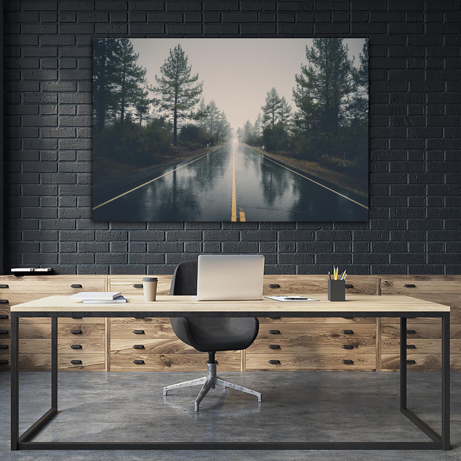 Rainy day by Pexels on GIANT ART - black landscape