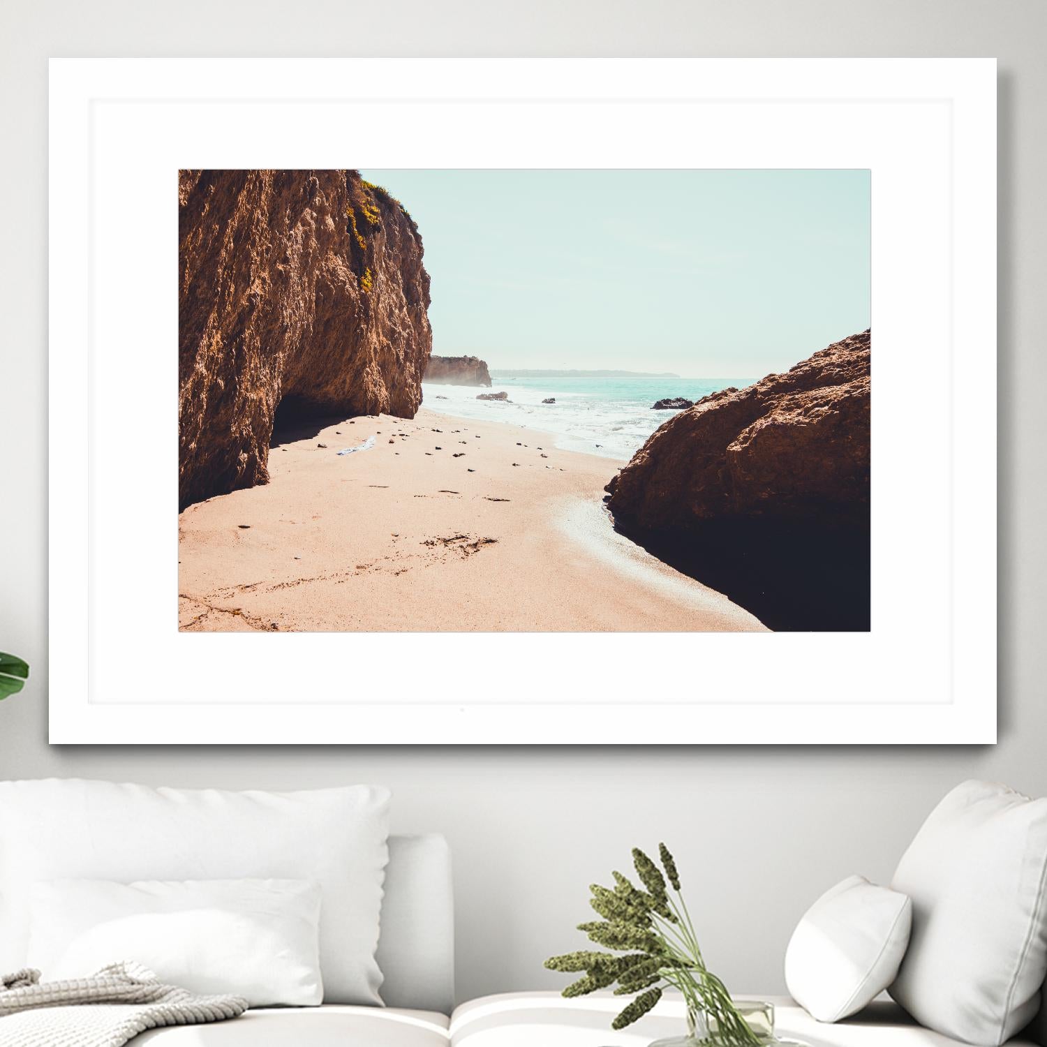 Perfect day by Pexels on GIANT ART - beige sea scene