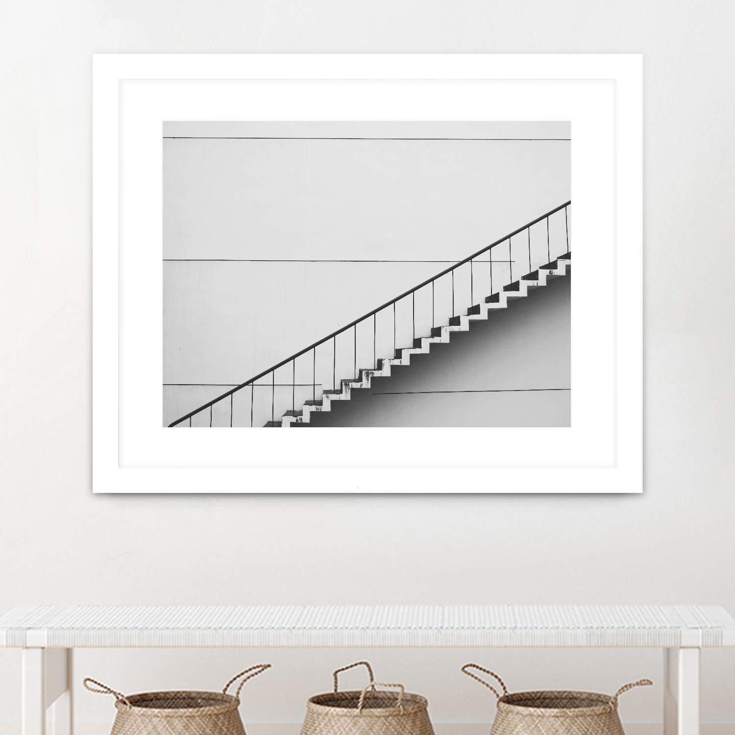 Diagonal Staircase by Pexels on GIANT ART - white photo art