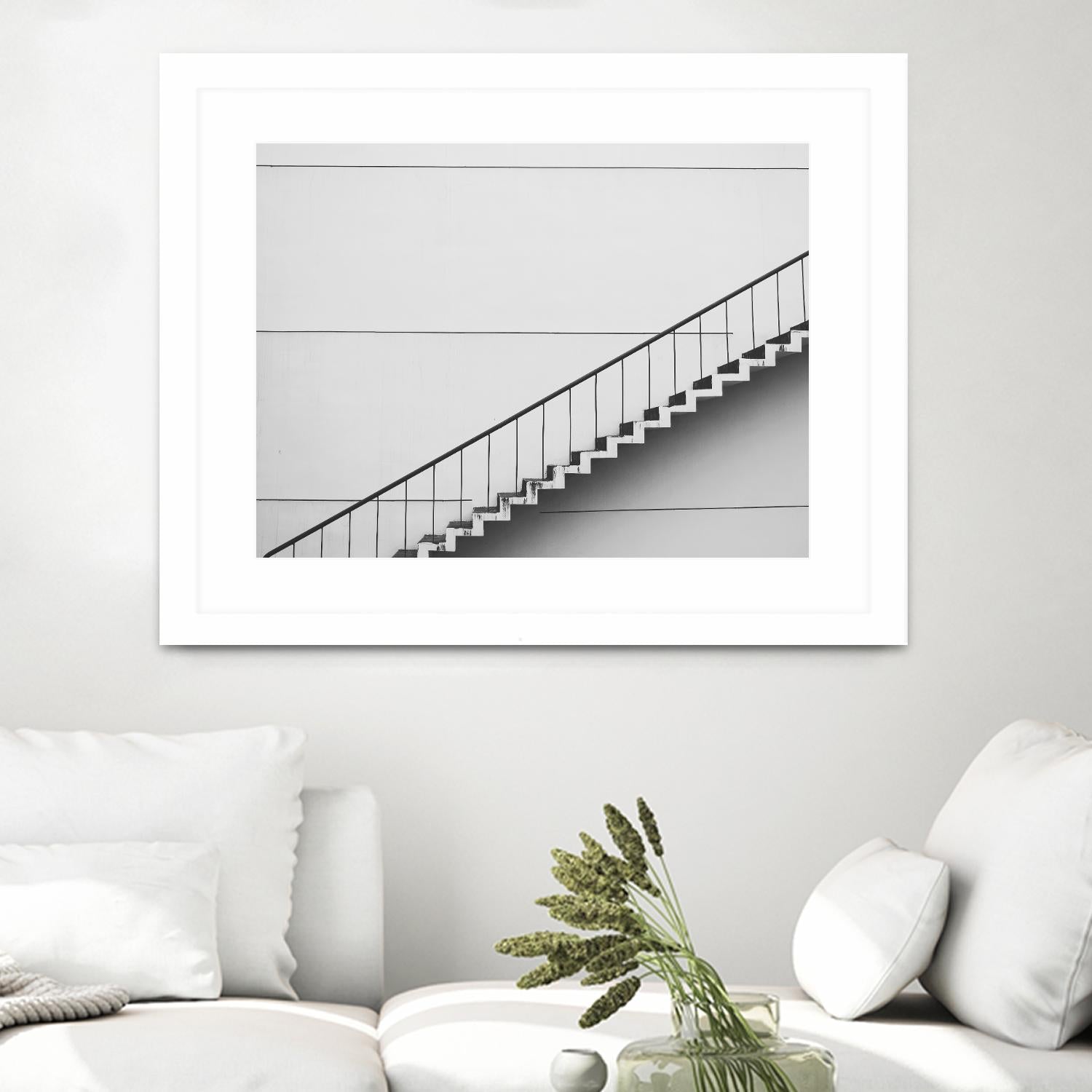 Diagonal Staircase by Pexels on GIANT ART - white photo art