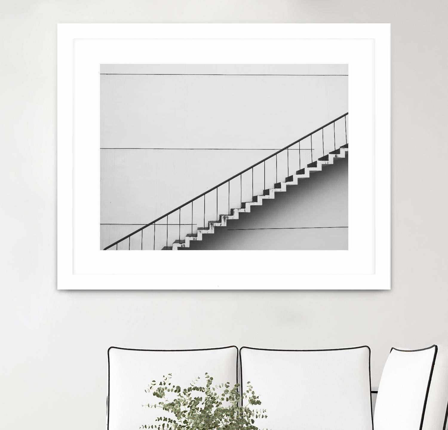 Diagonal Staircase by Pexels on GIANT ART - white photo art