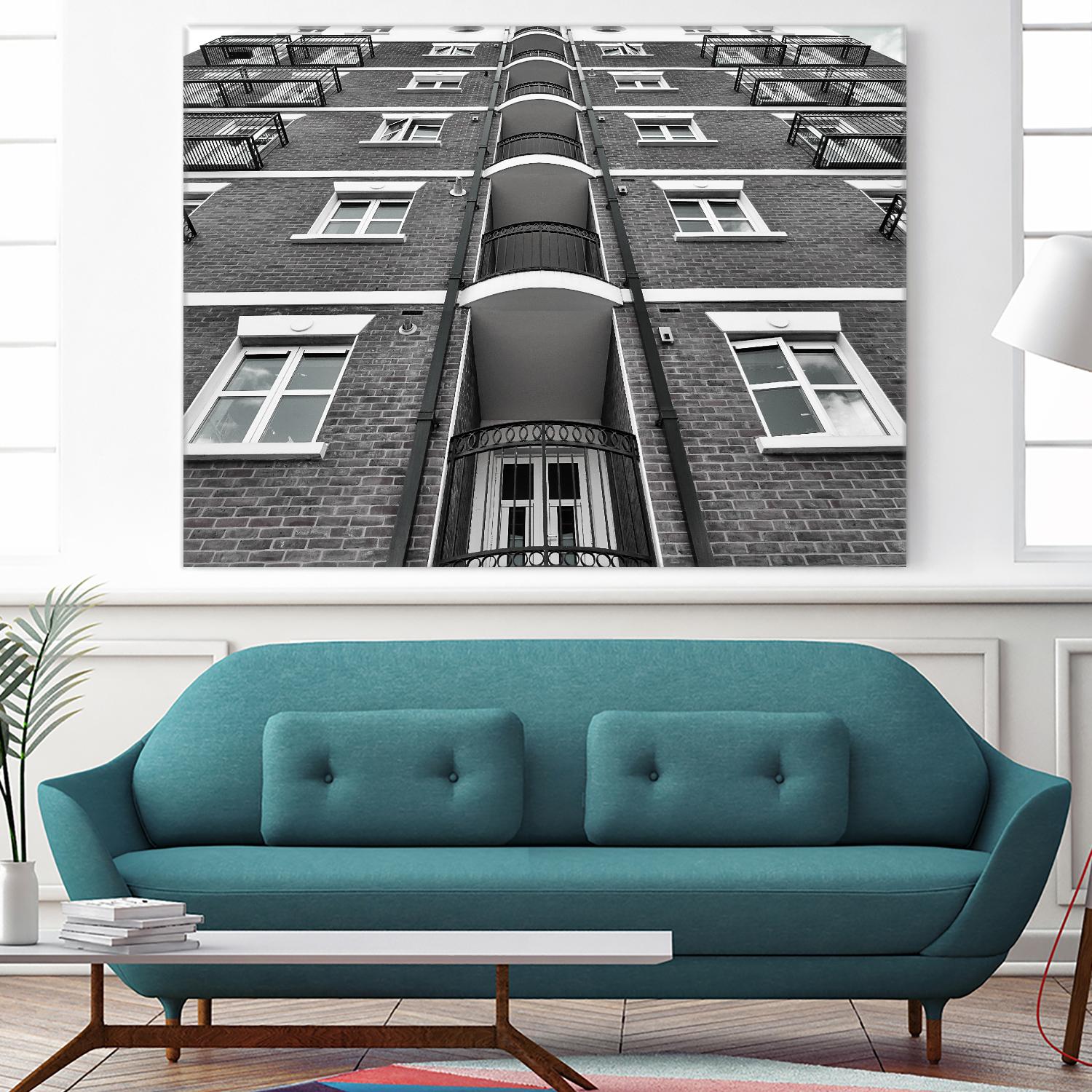 Façade VII by Pexels on GIANT ART - white architectural