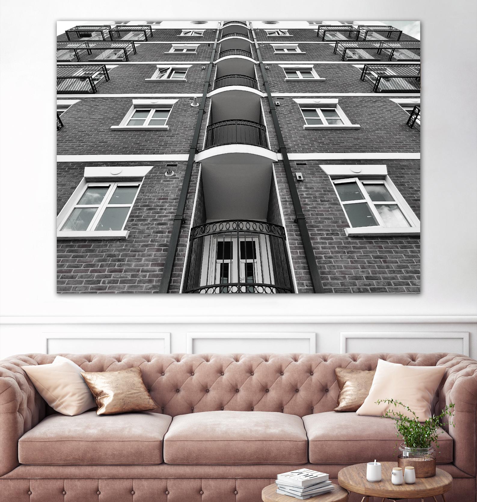 Façade VII by Pexels on GIANT ART - white architectural