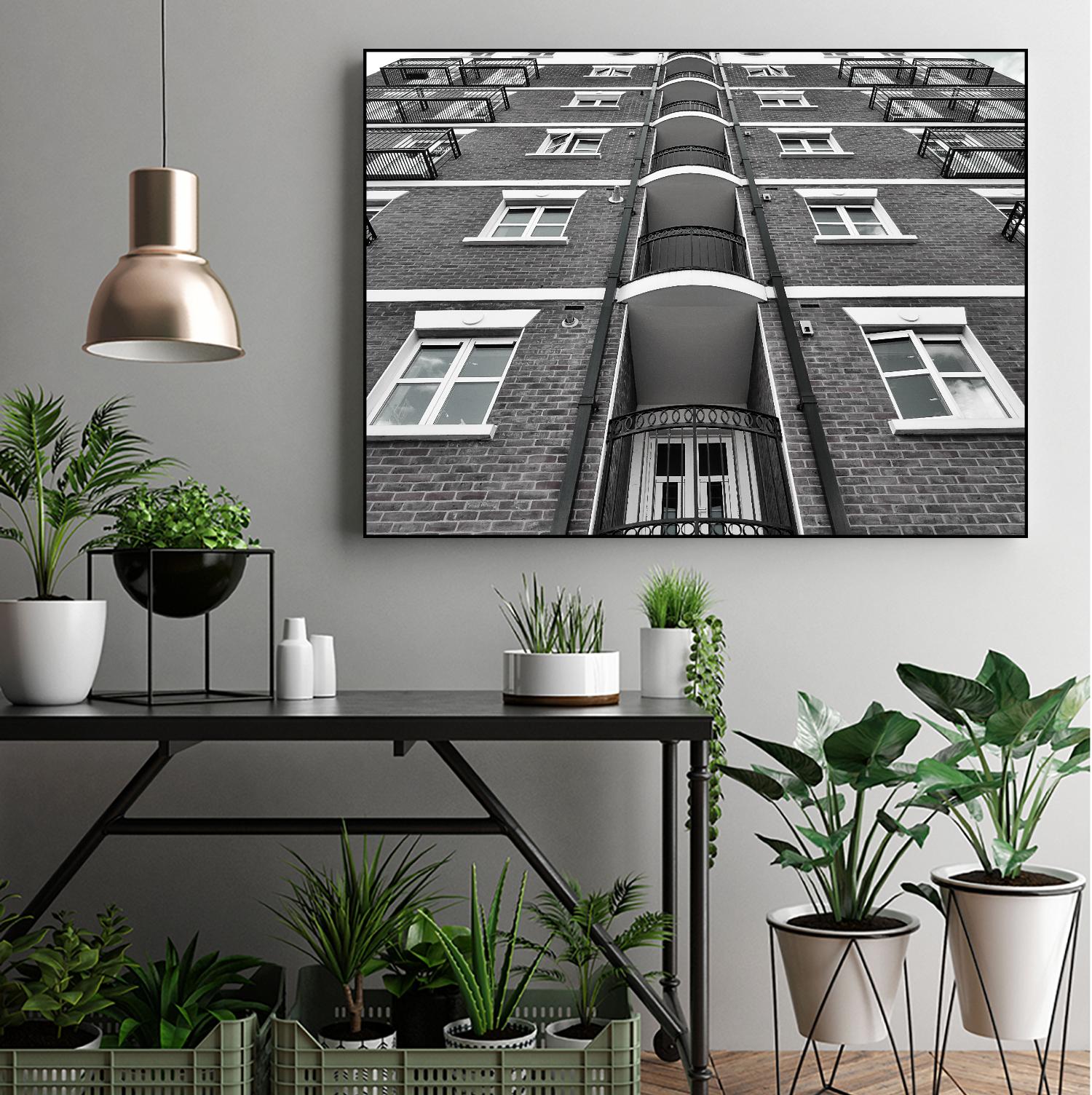 Façade VII by Pexels on GIANT ART - white architectural